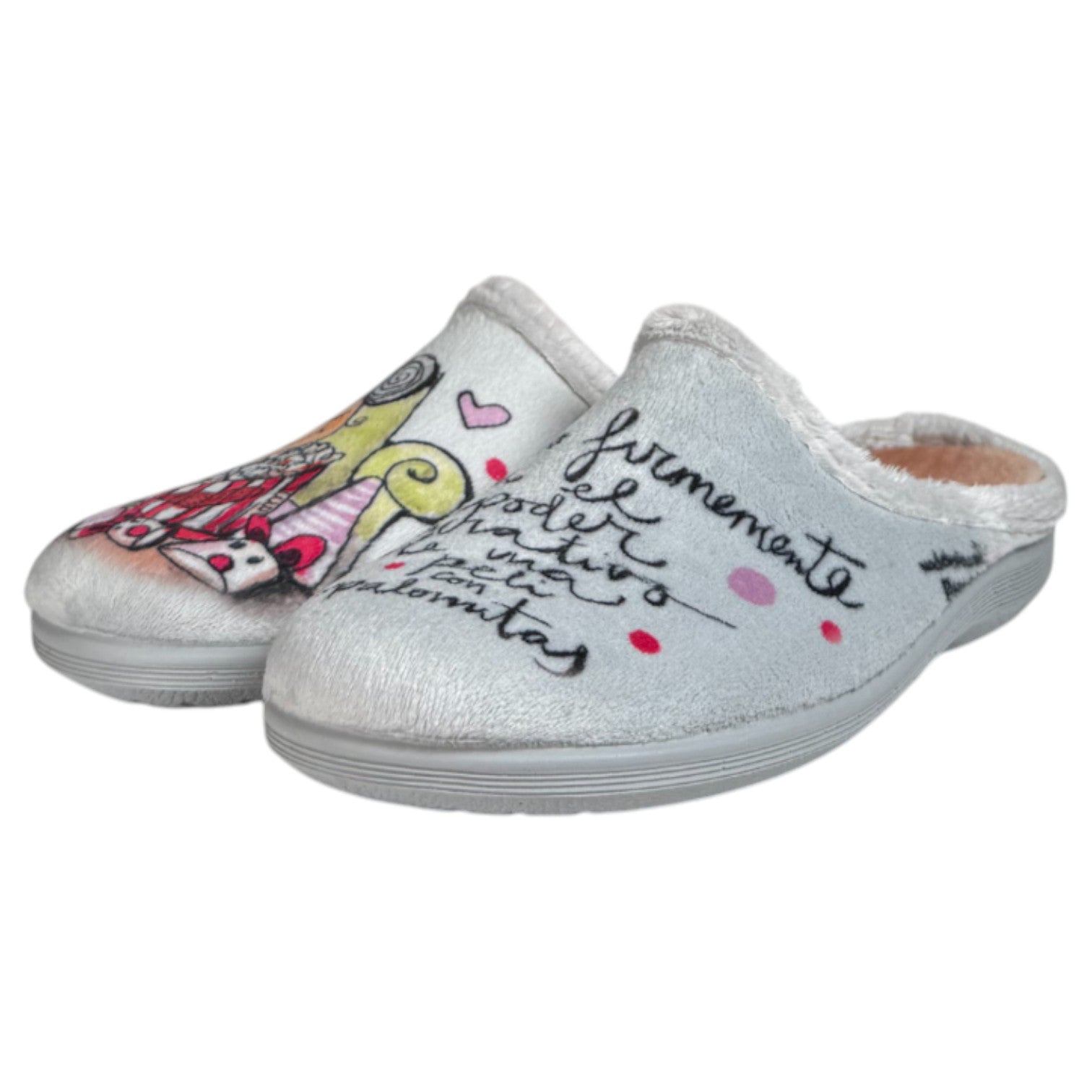 Zapatillas de Casa Vivant Palomitas 242430 Gris - imagen 4