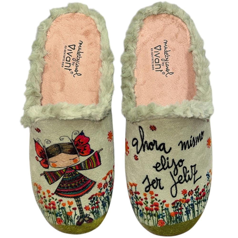 Zapatillas de Casa Vivant Ser Feliz 242135 Manzana - imagen 1