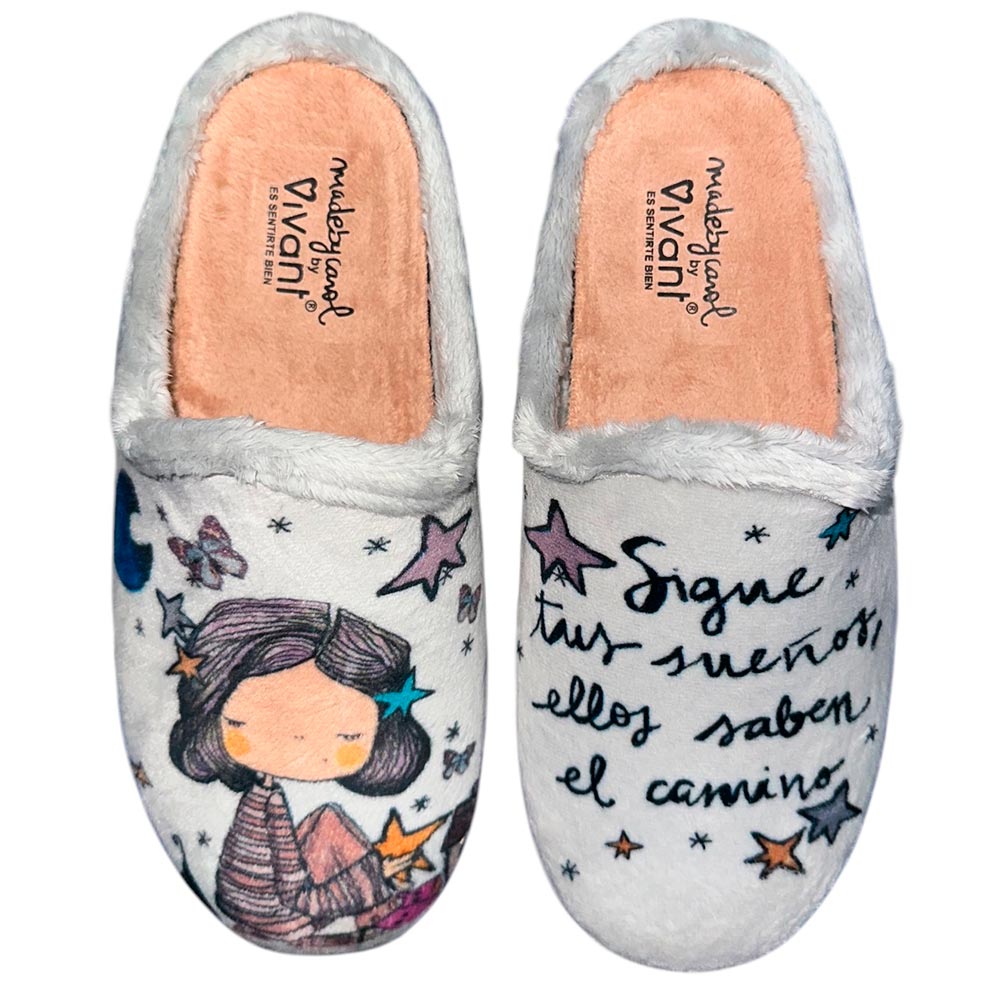 Zapatillas de Casa Vivant Sigue Tus Sueños 242445 Gris - imagen 7