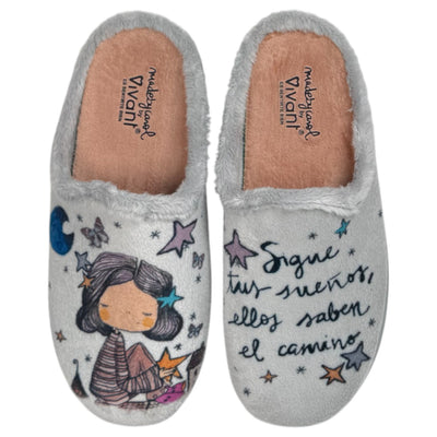 Zapatillas de Casa Vivant Sigue Tus Sueños 242445 Gris