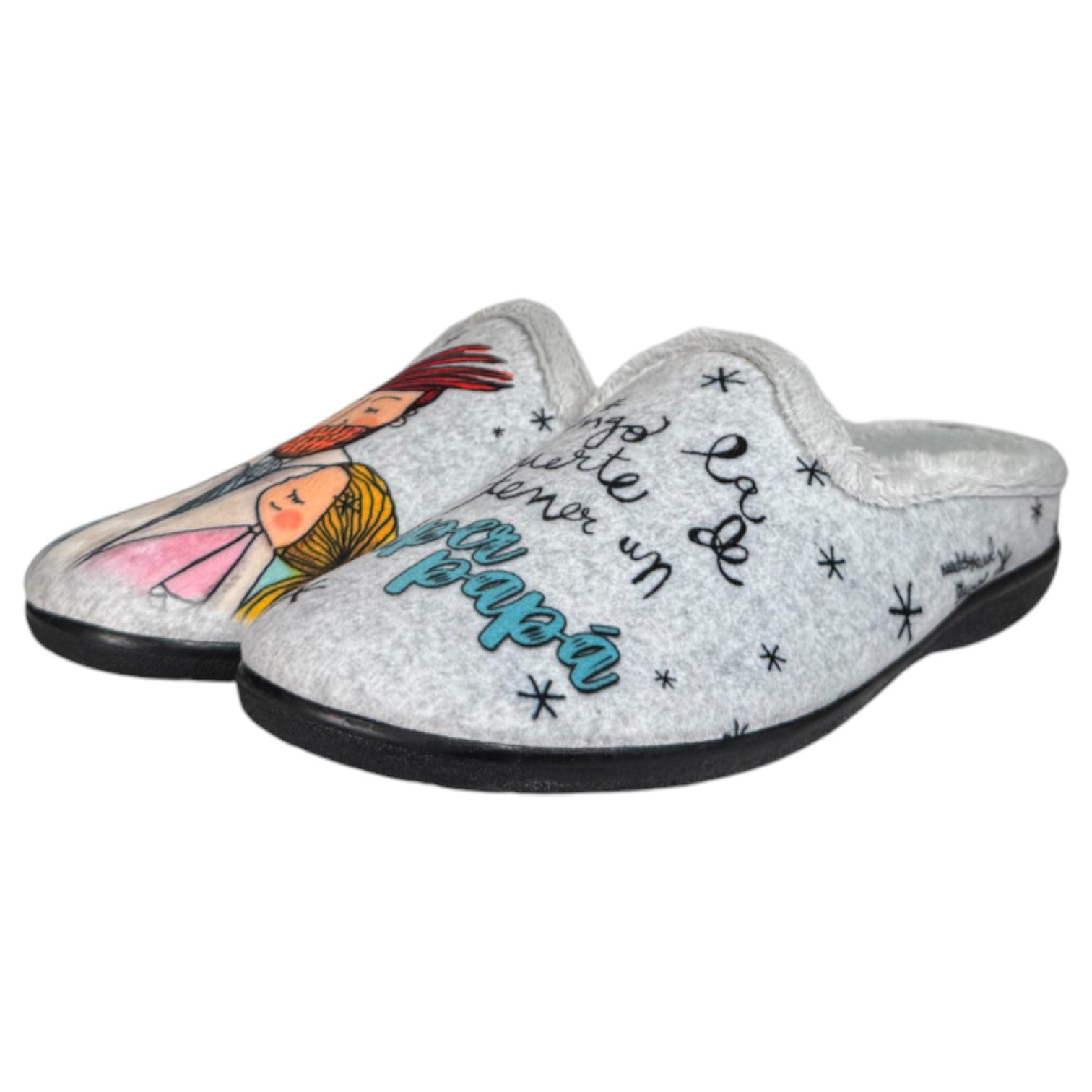 Zapatillas de Casa Vivant Súper Papá 252020 Gris - imagen 4