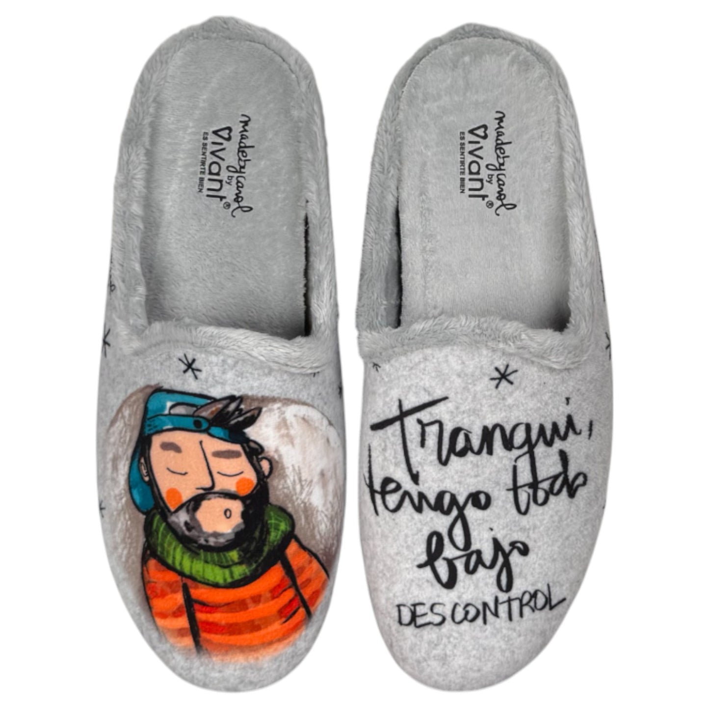 Zapatillas de Casa Vivant Todo Bajo Descontrol 252024 Gris - imagen 1