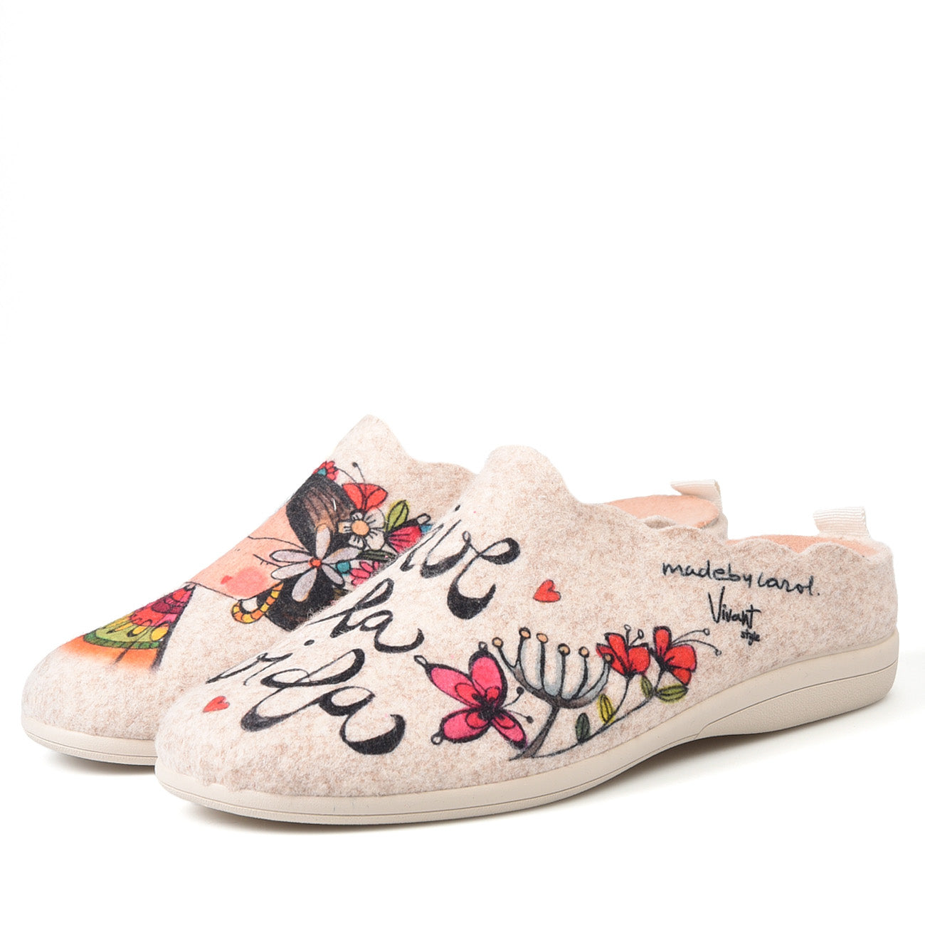 Zapatillas de Casa Vivant Vida 212660 Beig - imagen 4