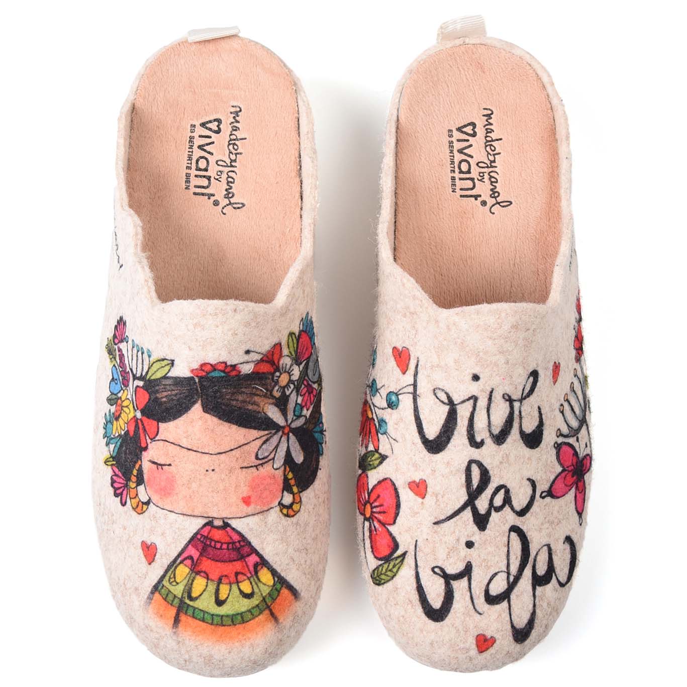 Zapatillas de Casa Vivant Vida 212660 Beig - imagen 1