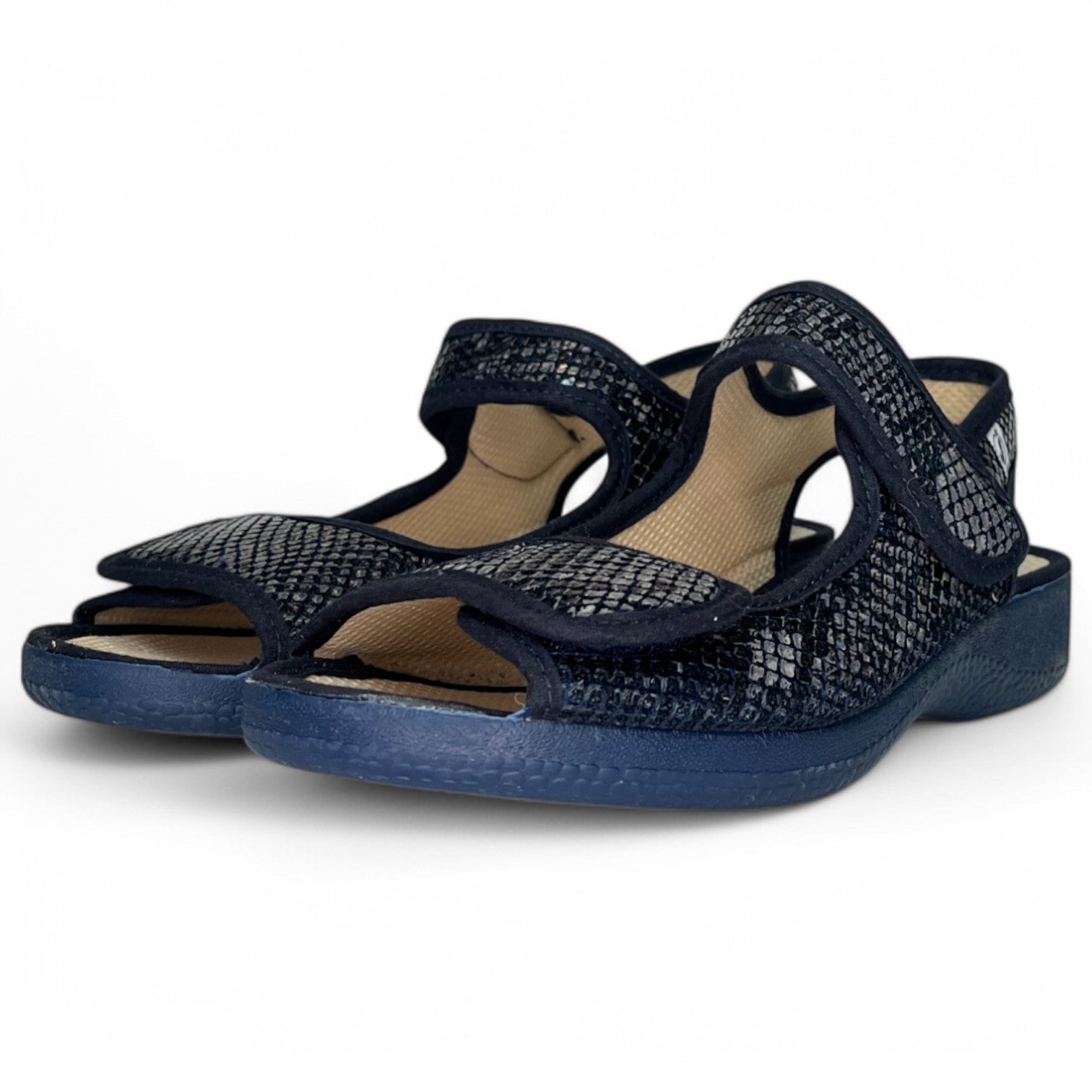 Zapatillas Javer Abiertas Velcros 45-2 Marino - imagen 4