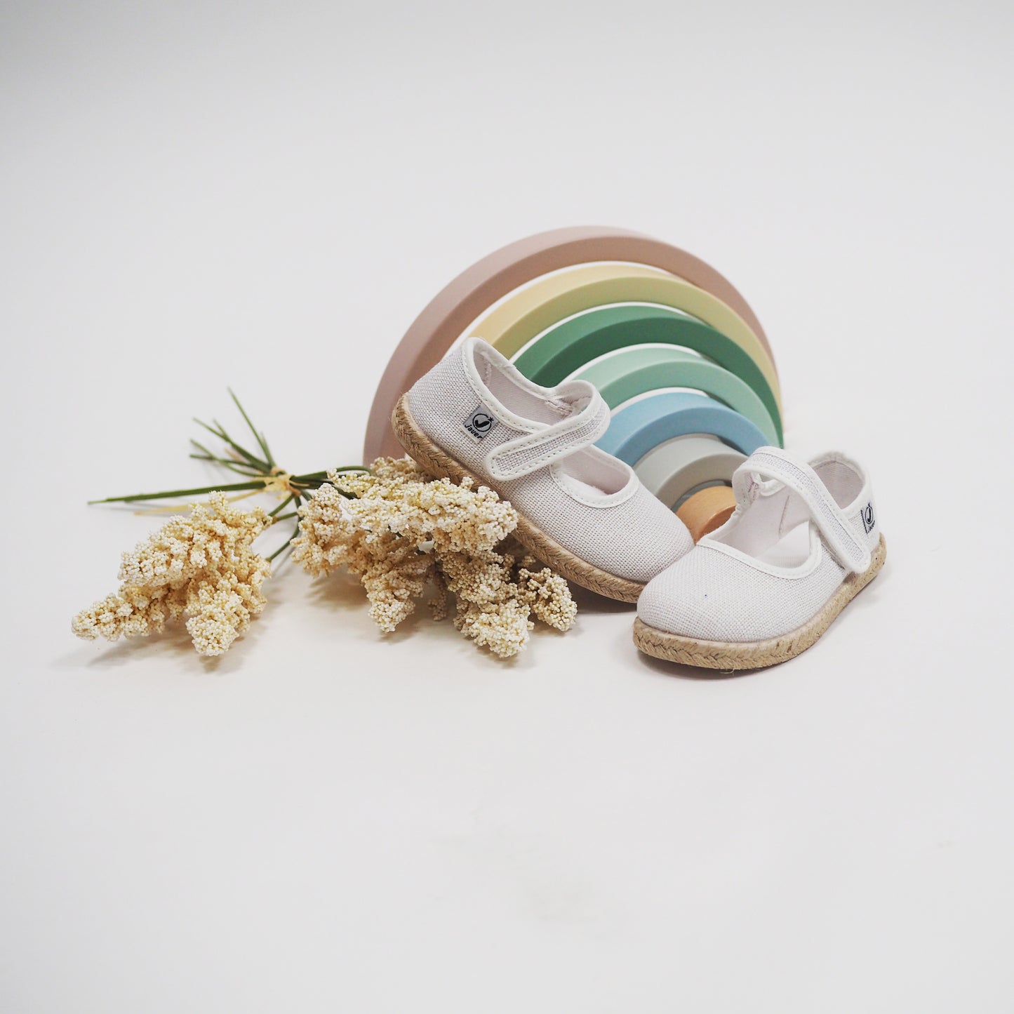 Zapatillas Javer Merceditas Lino 133-21 Blanco - imagen 1
