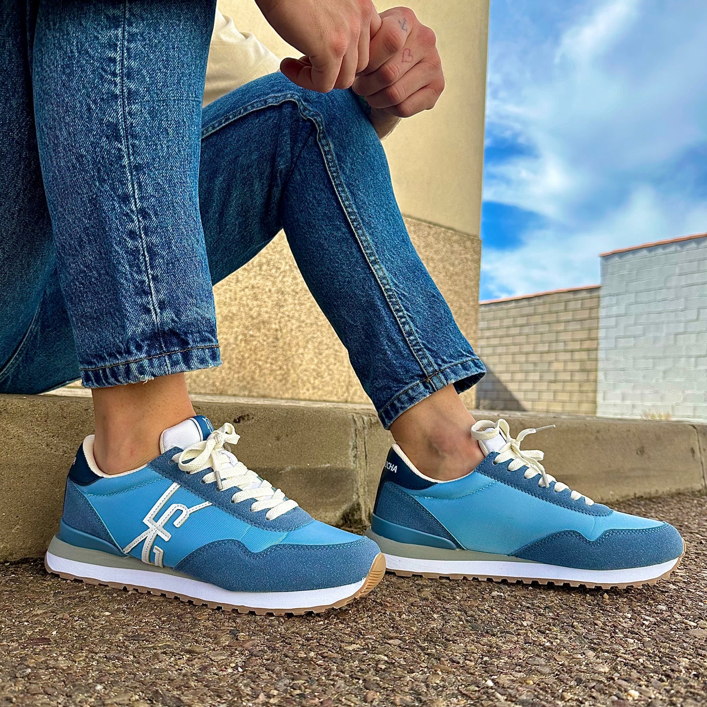 Zapatillas La Garrocha Berna S24ZA0259-214 Celeste - imagen 1