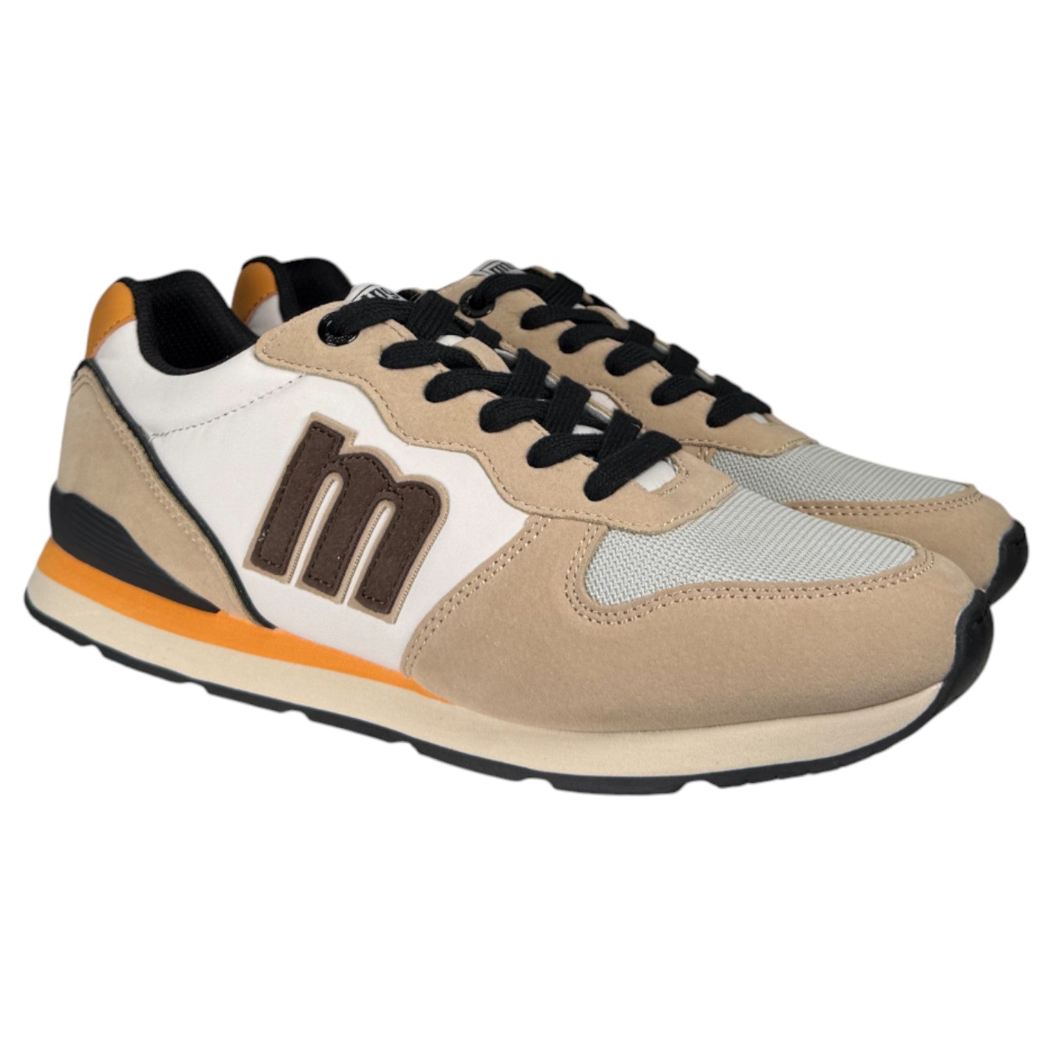 Zapatillas Mustang Joggo 84467 Beige Negro Blanco - imagen 2