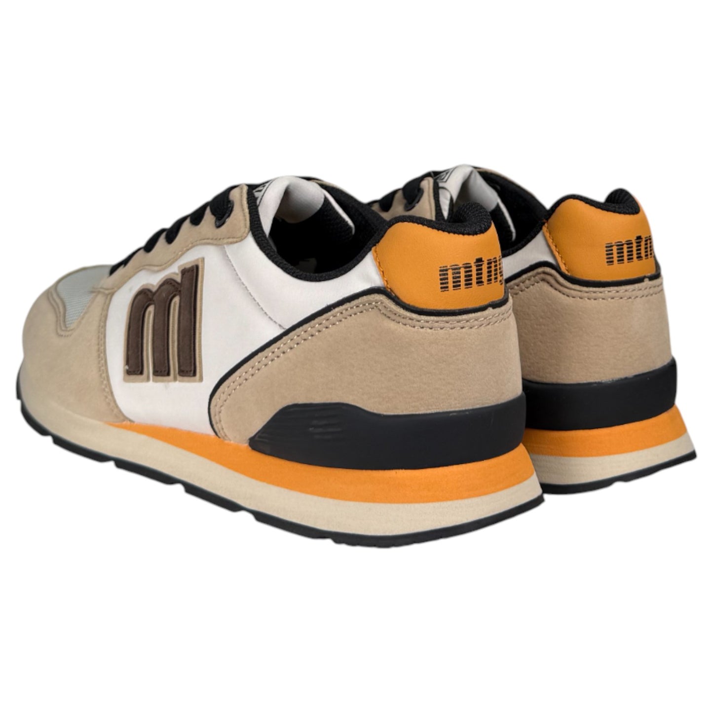 Zapatillas Mustang Joggo 84467 Beige Negro Blanco - imagen 4