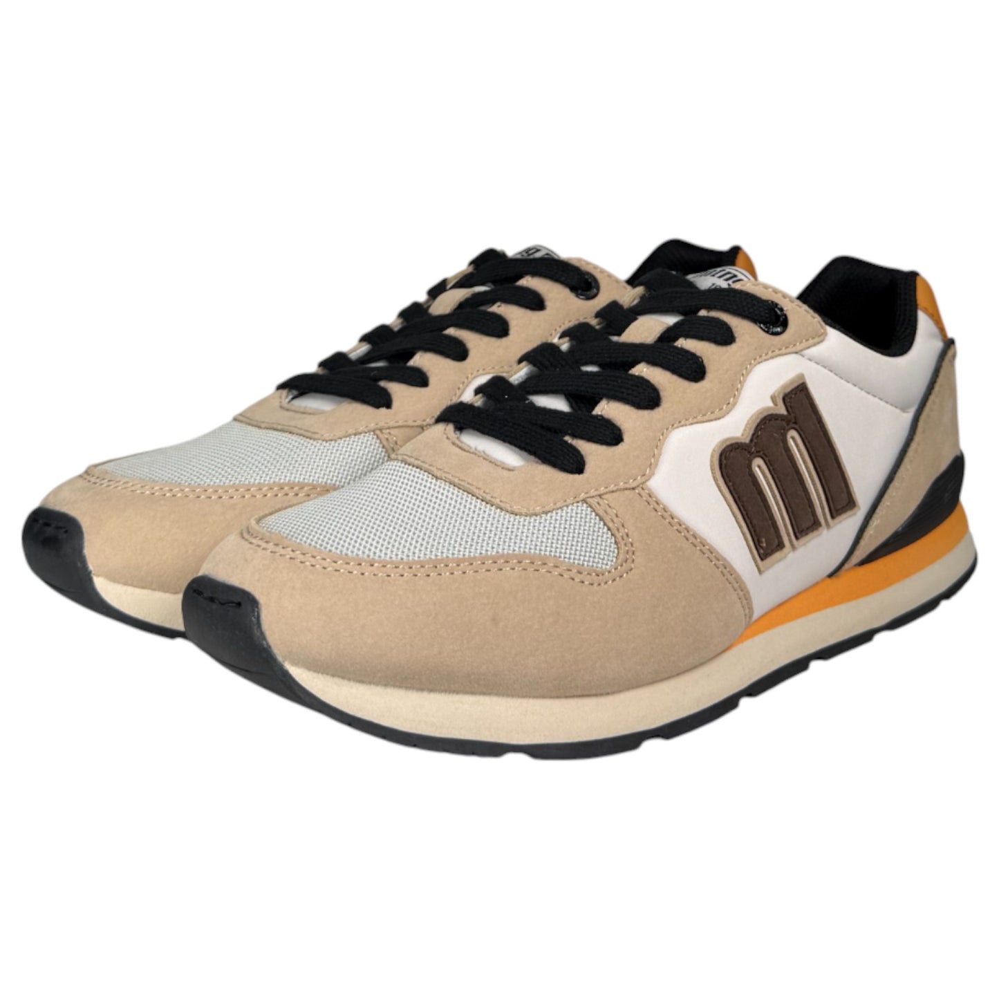 Zapatillas Mustang Joggo 84467 Beige Negro Blanco - imagen 3