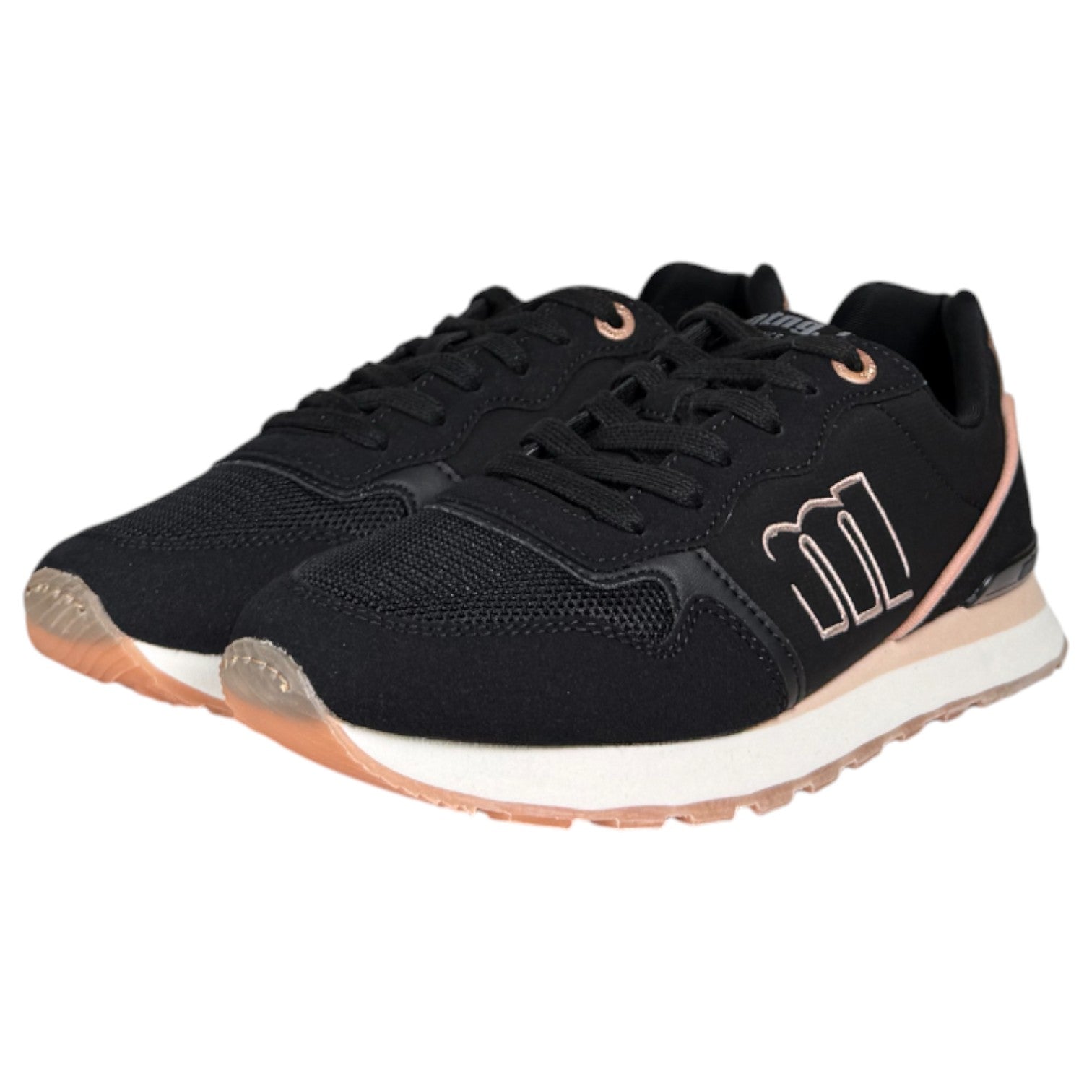 Zapatillas Mustang Joggo Classic 60441 Negro Rosa - imagen 3