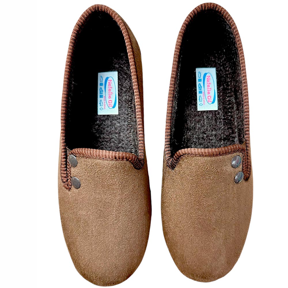 Zapatillas Natalia Gil Botones 540 Marrón - imagen 1