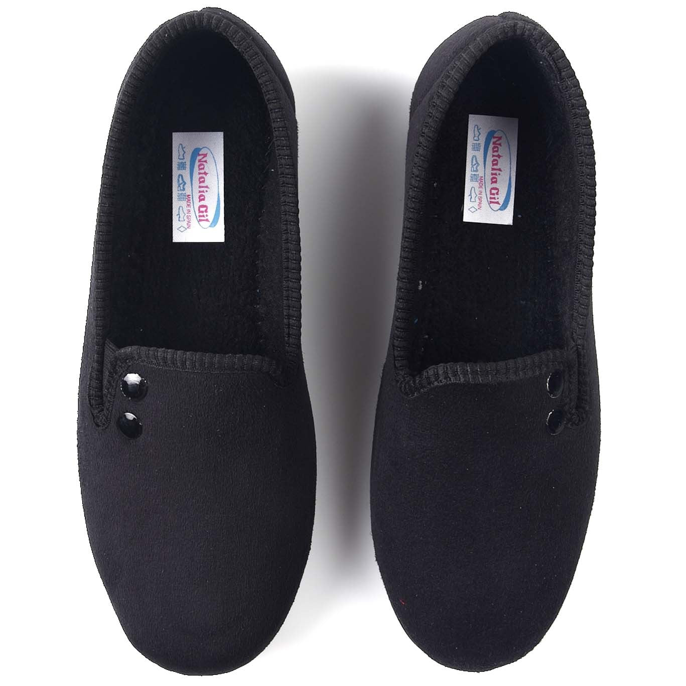 Zapatillas Natalia Gil Botones 540 Negro - imagen 1