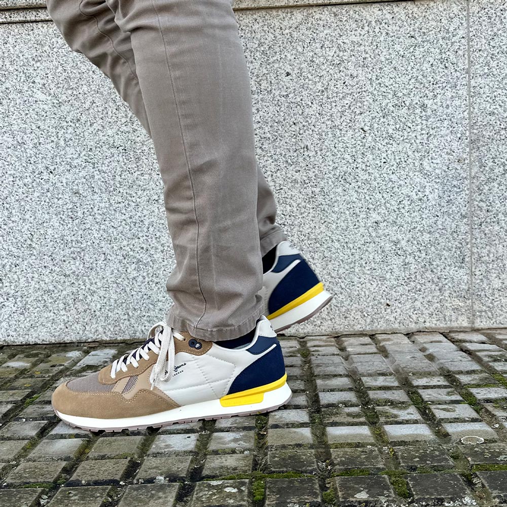 Zapatillas Pepe Jeans Brit Camp M PMS40030 Camel Beige - imagen 2