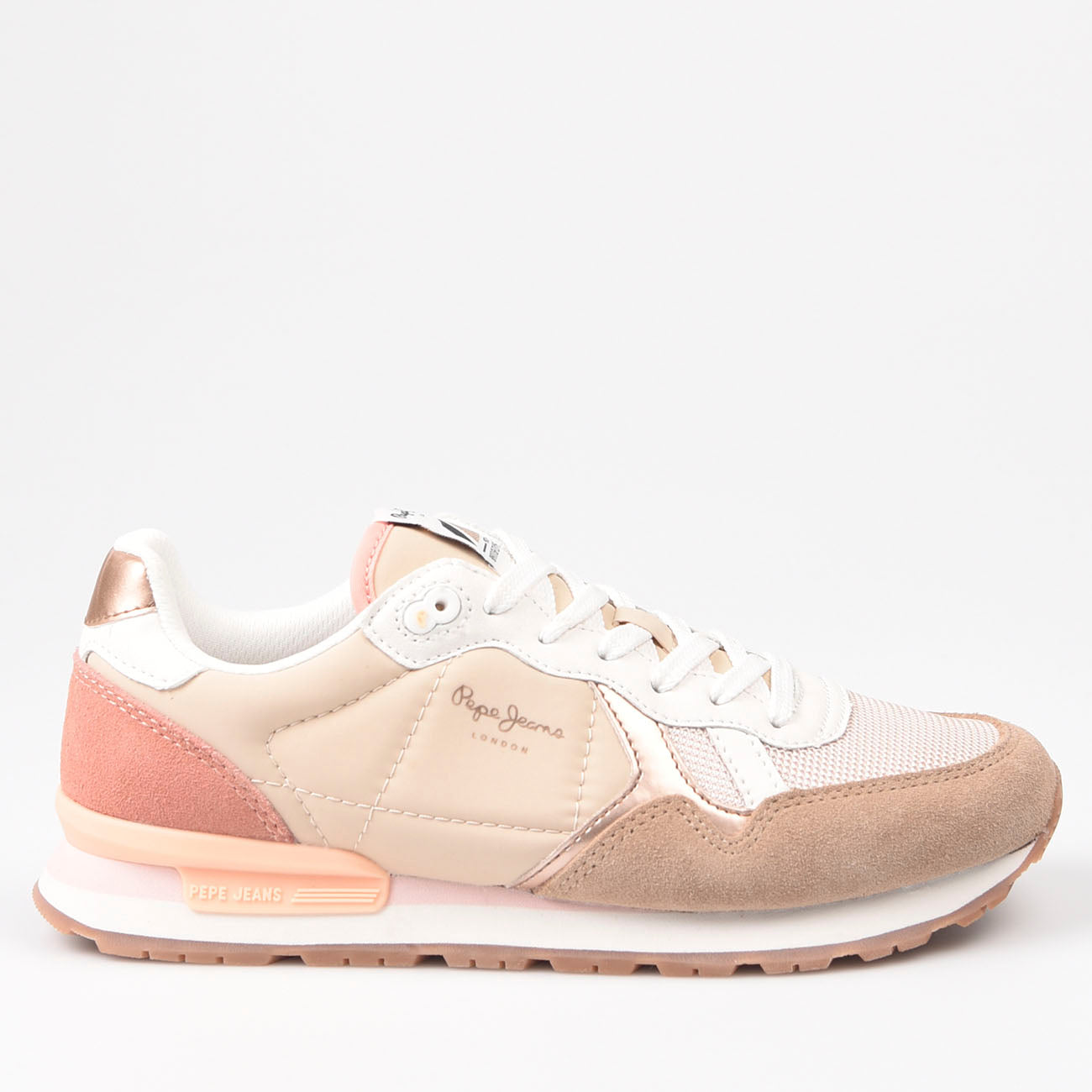 Zapatillas Pepe Jeans Brit Mix 847 Beige - imagen 1