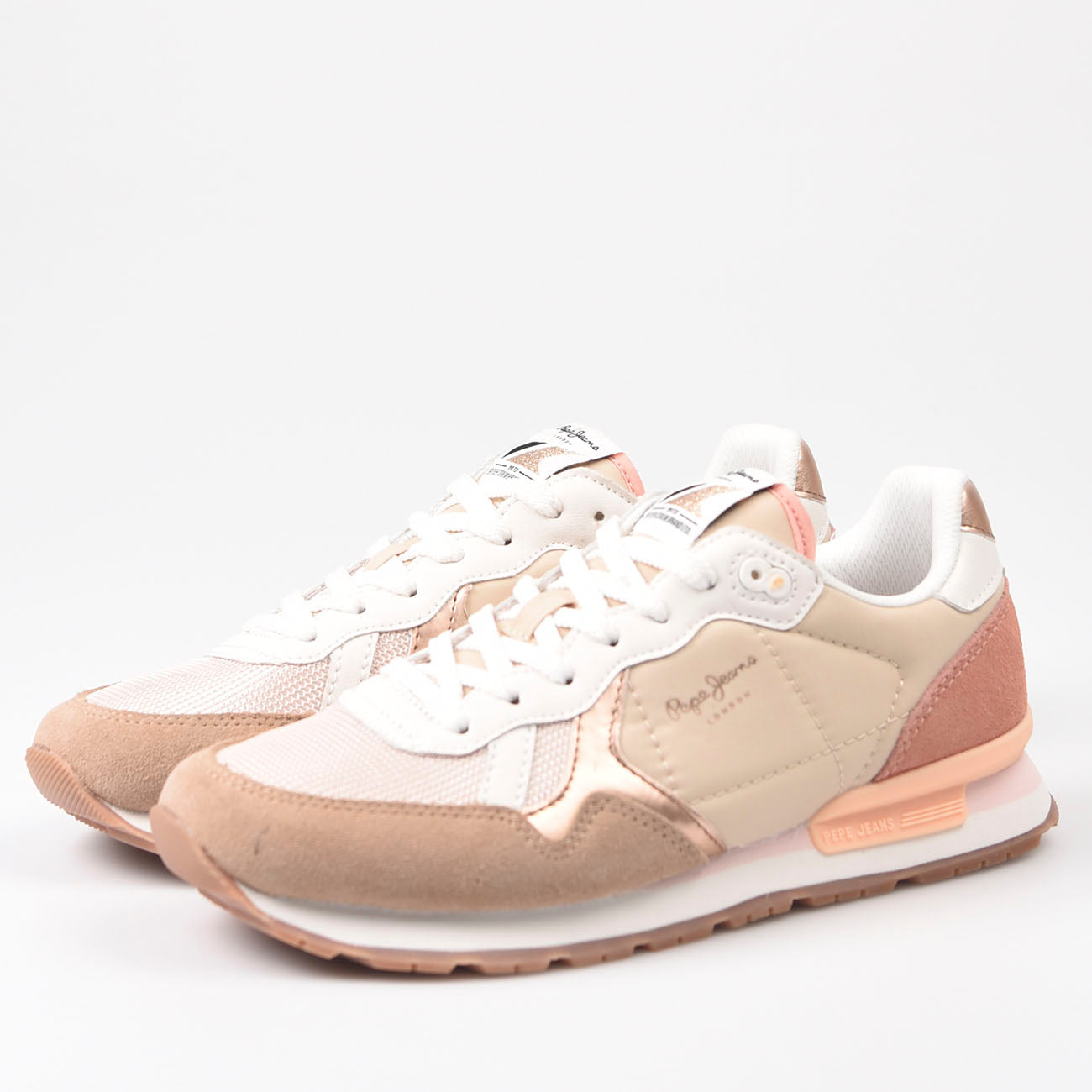 Zapatillas Pepe Jeans Brit Mix 847 Beige - imagen 5