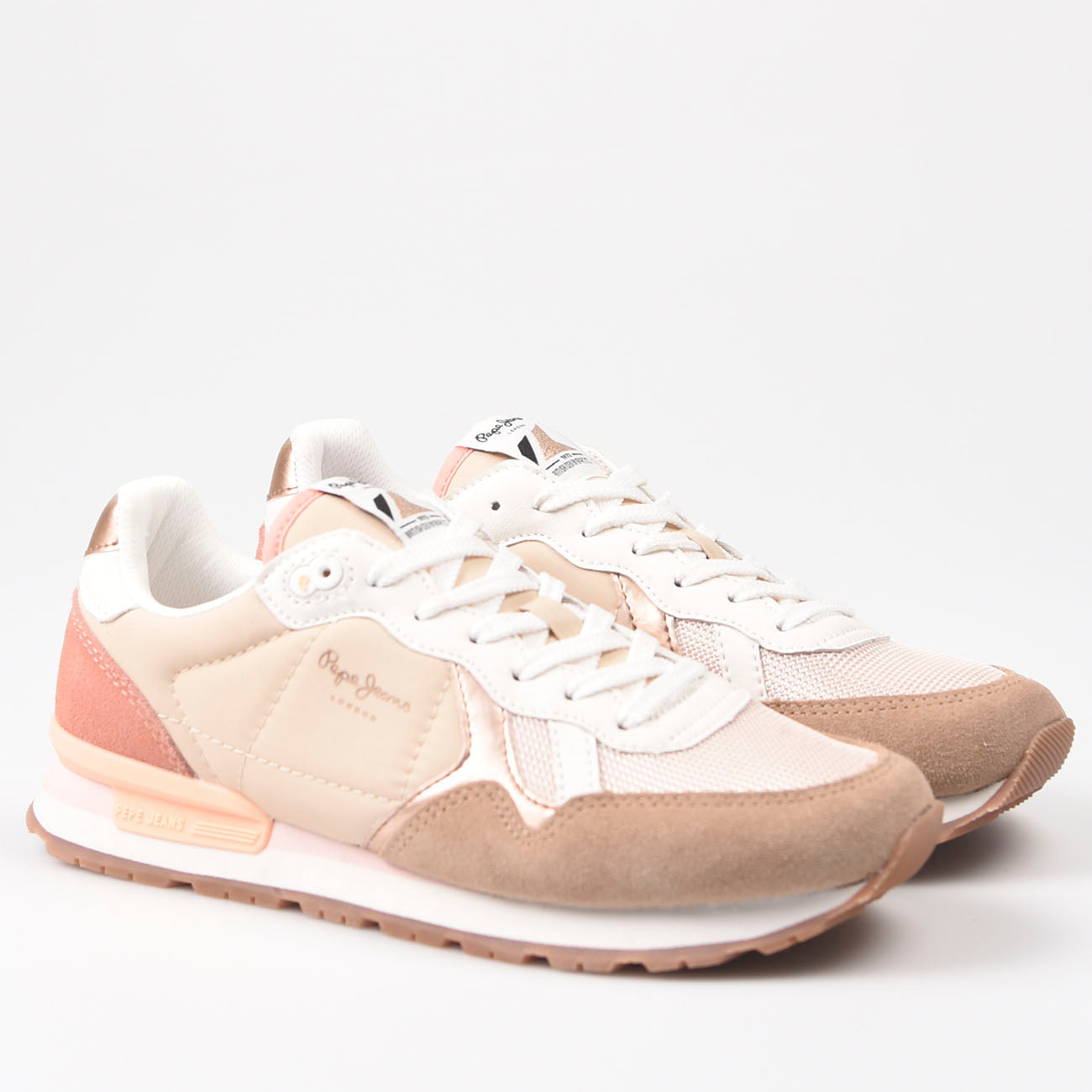 Zapatillas Pepe Jeans Brit Mix 847 Beige - imagen 4