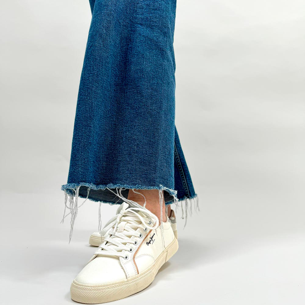 Zapatillas Pepe Jeans Kenton Mix 801 Blanco Plata - imagen 2