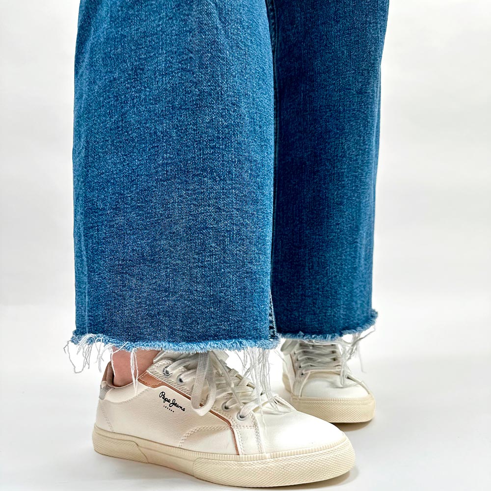 Zapatillas Pepe Jeans Kenton Mix 801 Blanco Plata - imagen 6