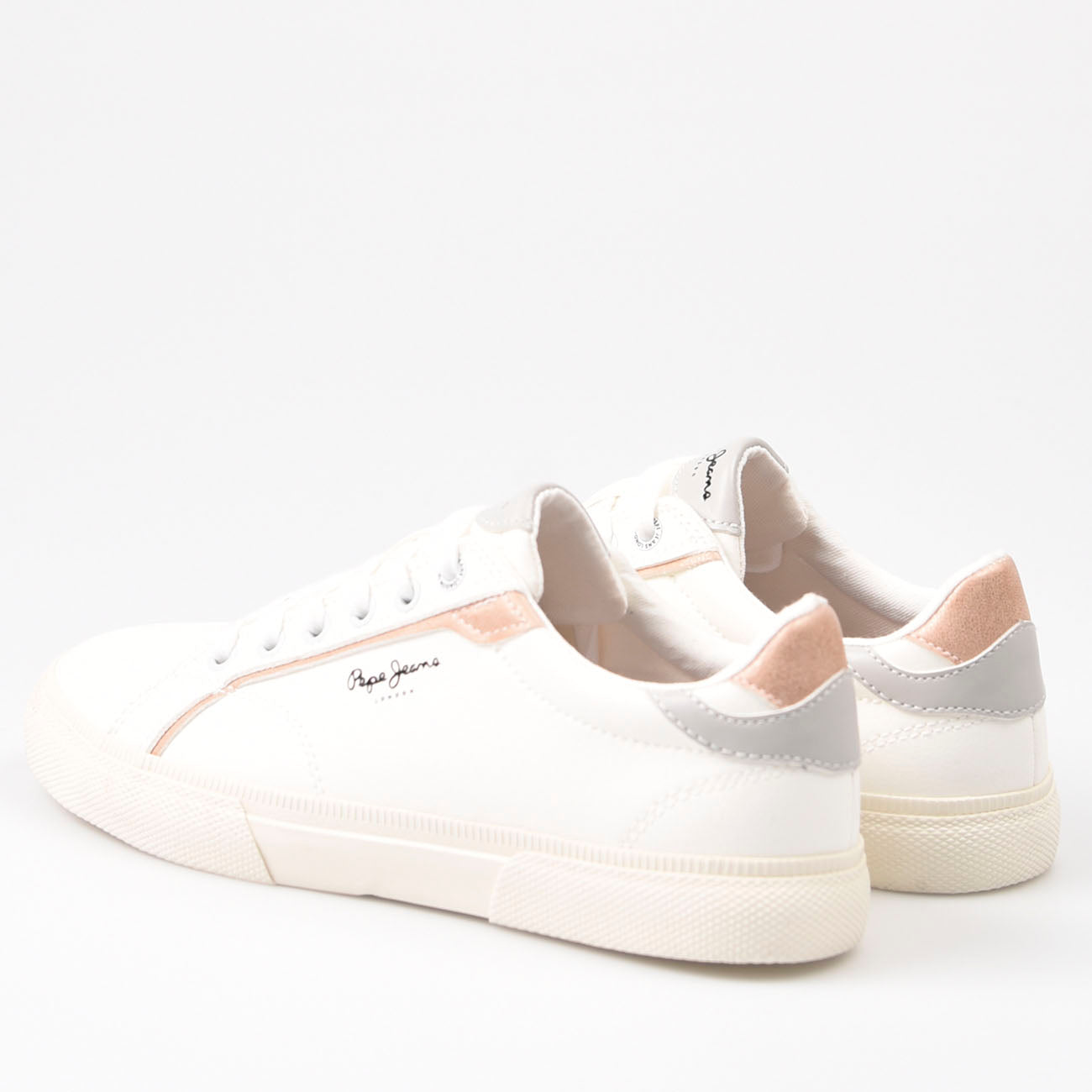 Zapatillas Pepe Jeans Kenton Mix 801 Blanco Plata - imagen 7