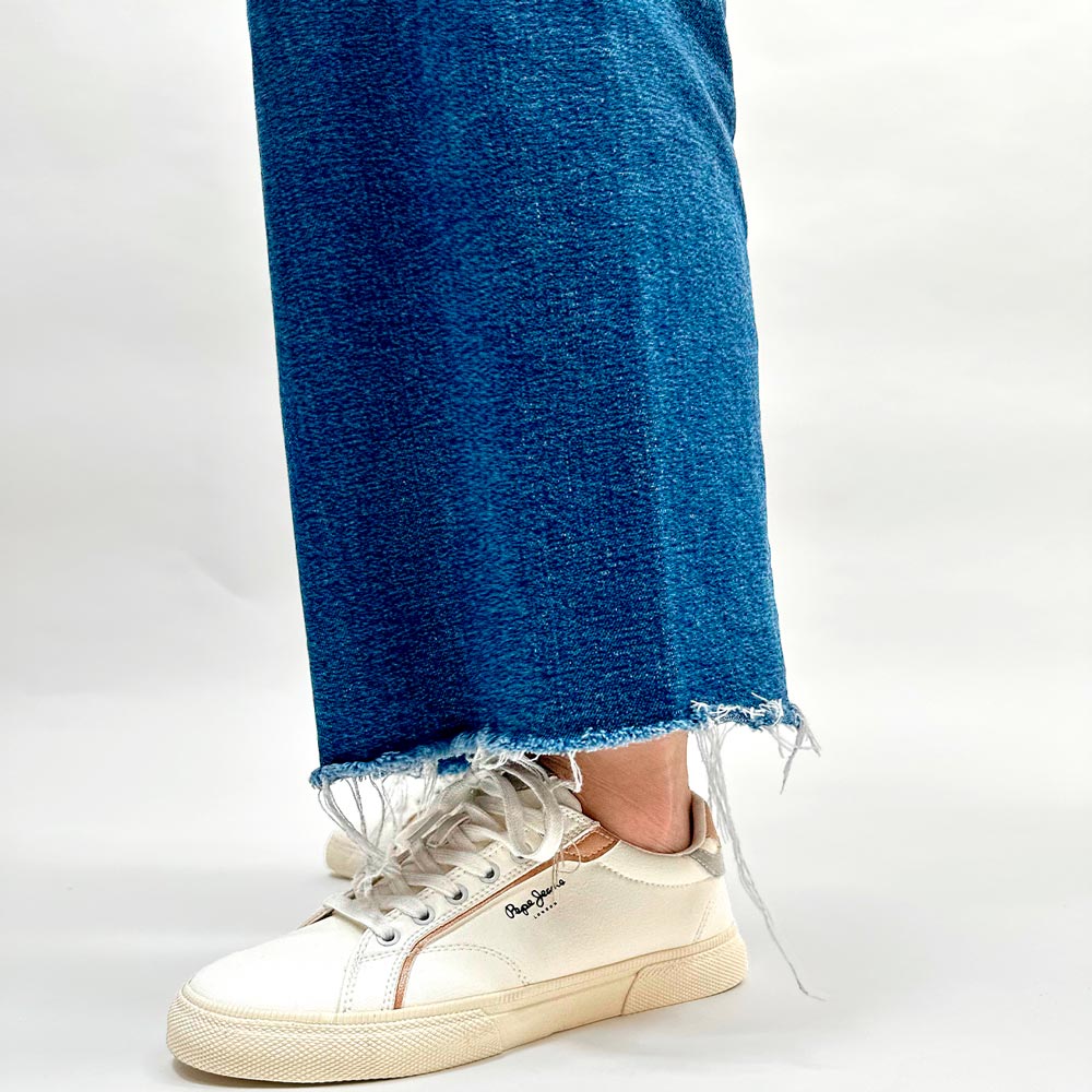 Zapatillas Pepe Jeans Kenton Mix 801 Blanco Plata - imagen 4