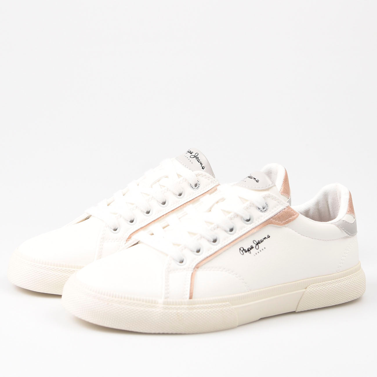 Zapatillas Pepe Jeans Kenton Mix 801 Blanco Plata - imagen 5