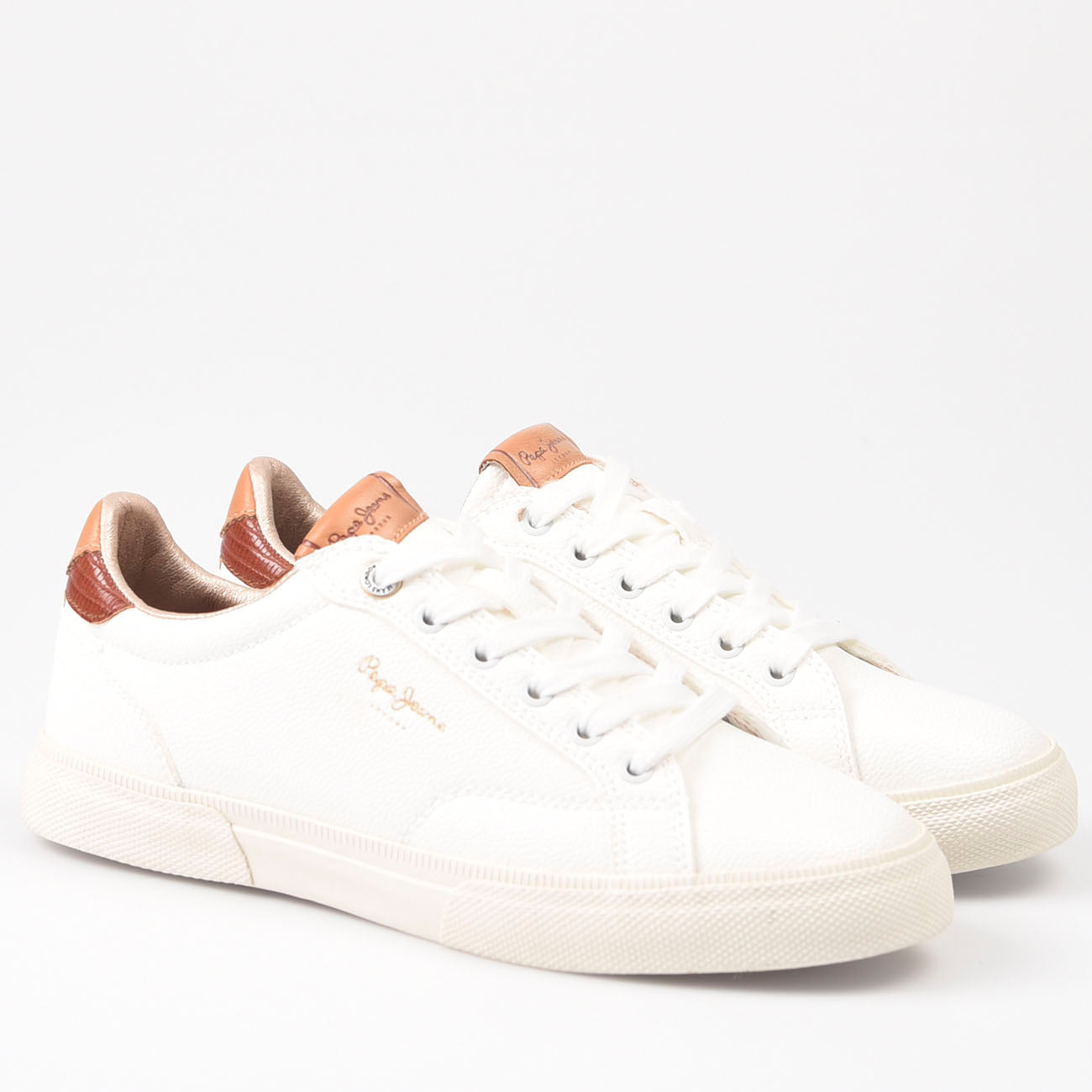 Zapatillas Pepe Jeans Kenton Street 800 Blanco Cuero - imagen 3