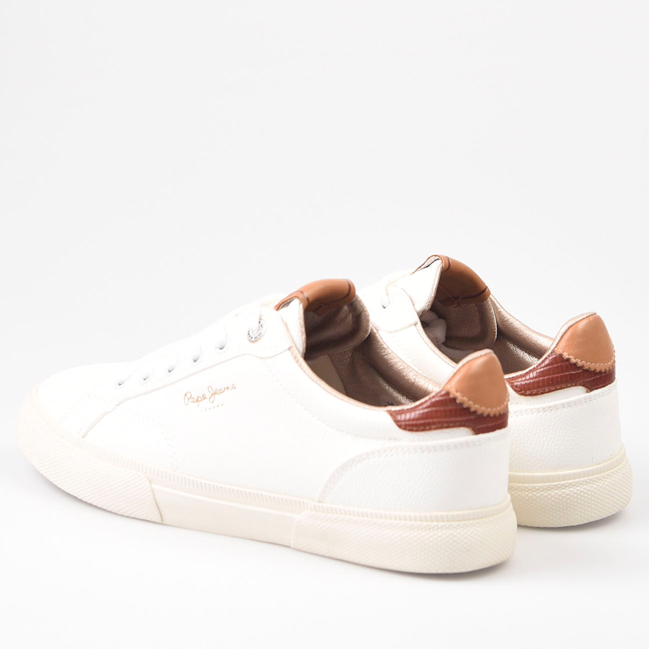 Zapatillas Pepe Jeans Kenton Street 800 Blanco Cuero - imagen 7