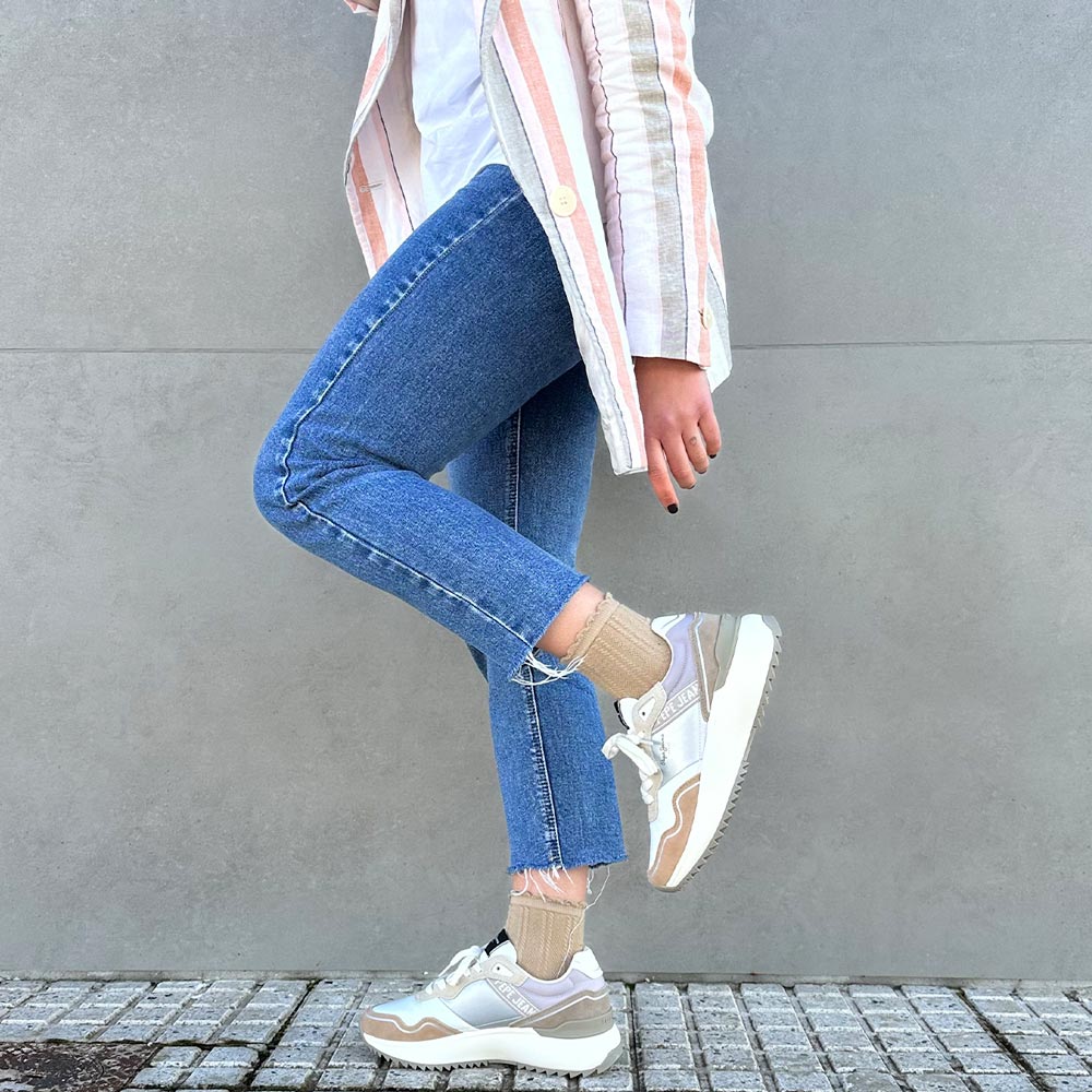 Zapatillas Pepe Jeans Kimi Glam PLS60042 Beige - imagen 2