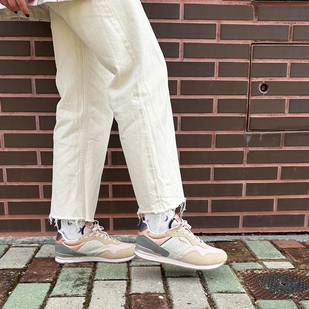 Zapatillas Pepe Jeans London Print W PLS40045 Beige - imagen 2
