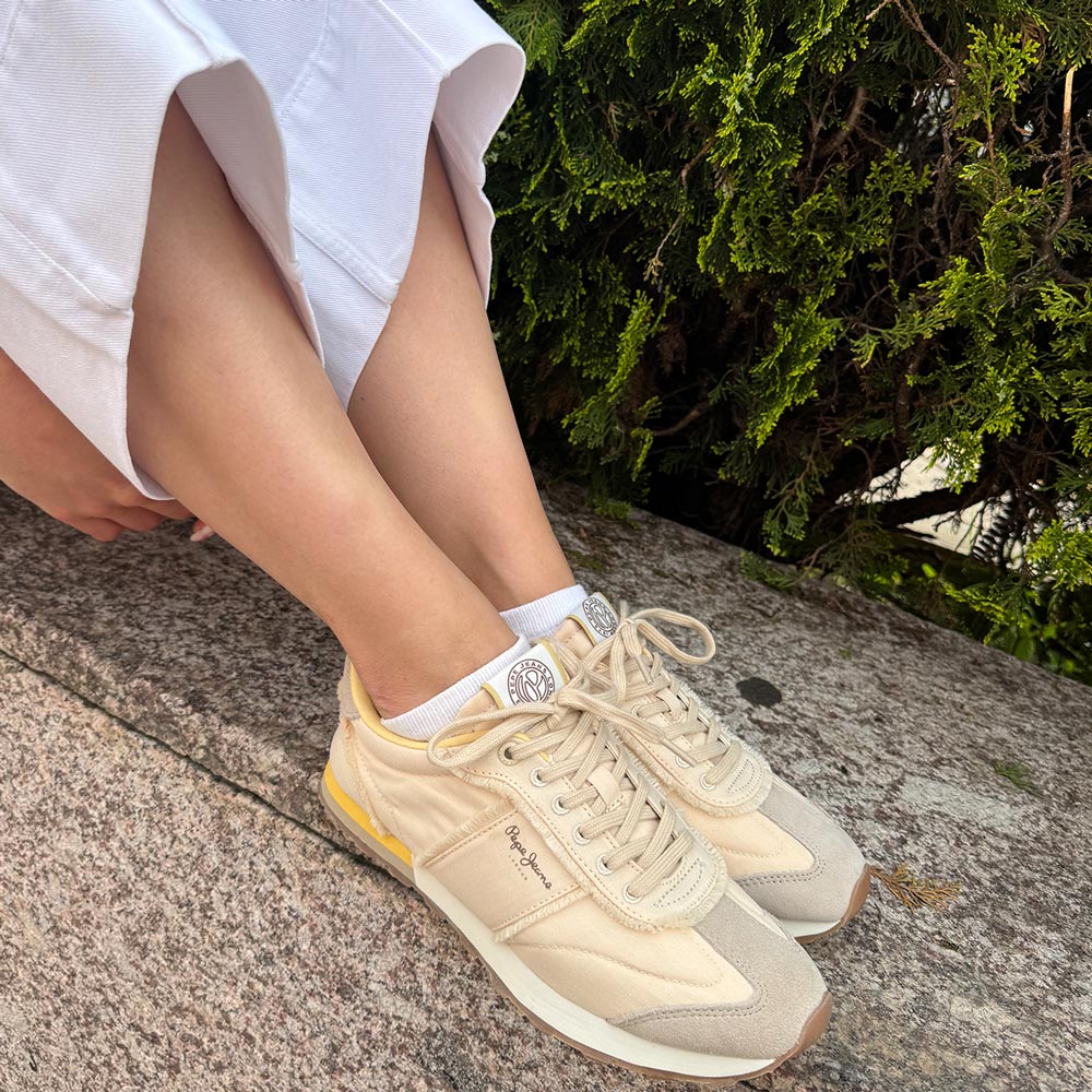 Zapatillas Pepe Jeans Once Twill PLS40034 803 Beige - imagen 4