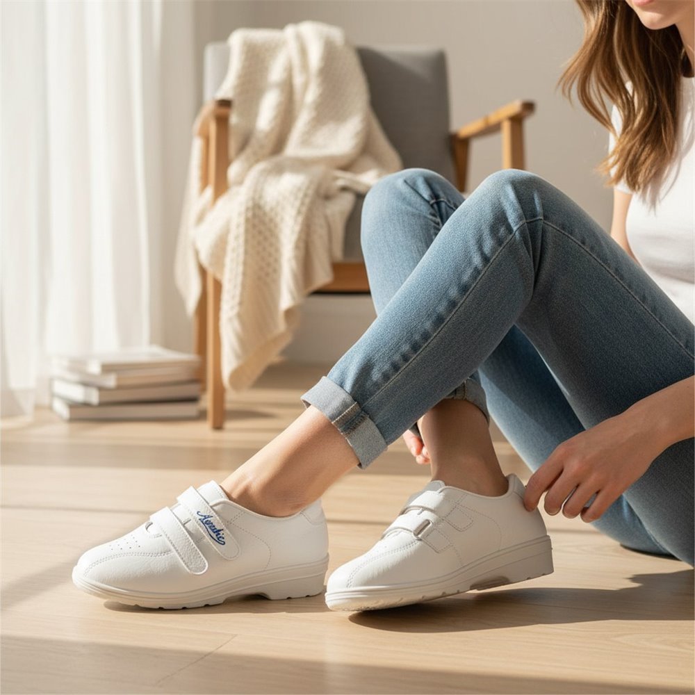Zapatillas Roal Aerobic Velcros 1204 Blanco - imagen 2