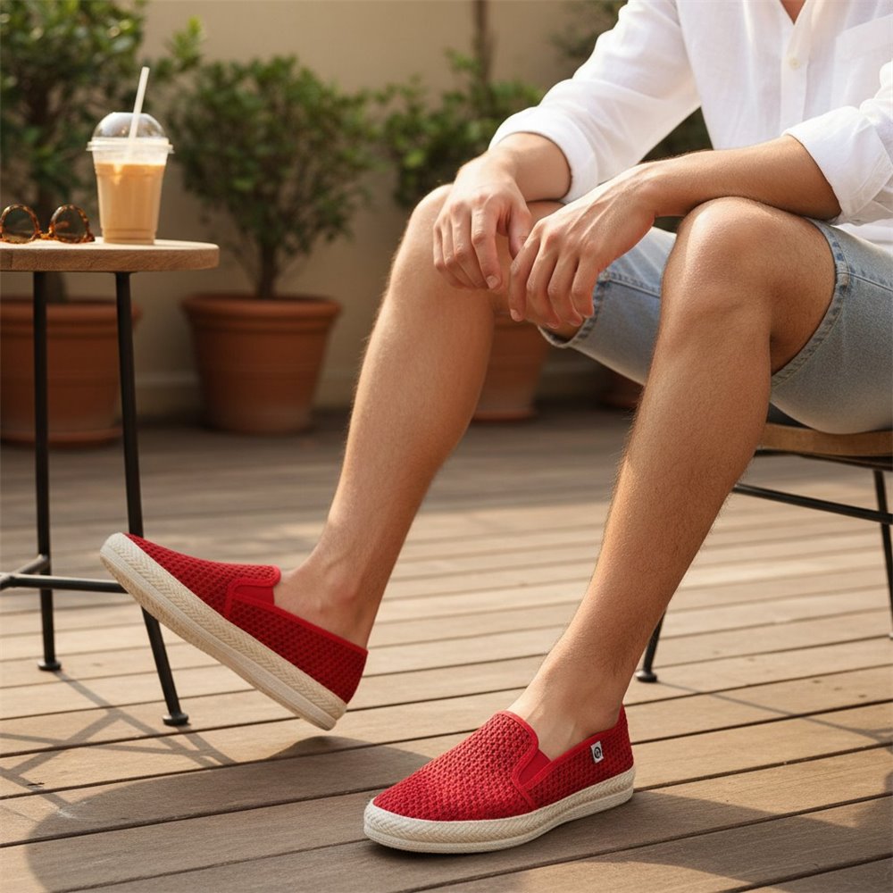 Zapatillas Roal Copete Rejilla 552 Rojo - imagen 2