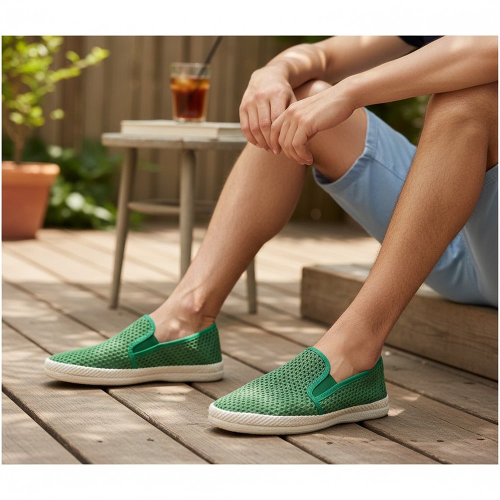 Zapatillas Roal Copete Rejilla 552 Verde - imagen 2