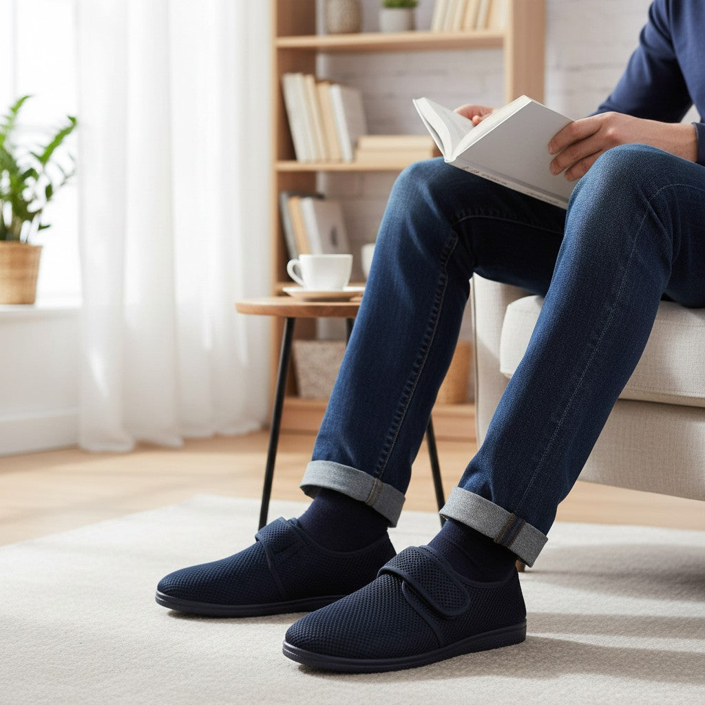 Zapatillas Selquir Rejilla Velcro 720 Marino - imagen 2