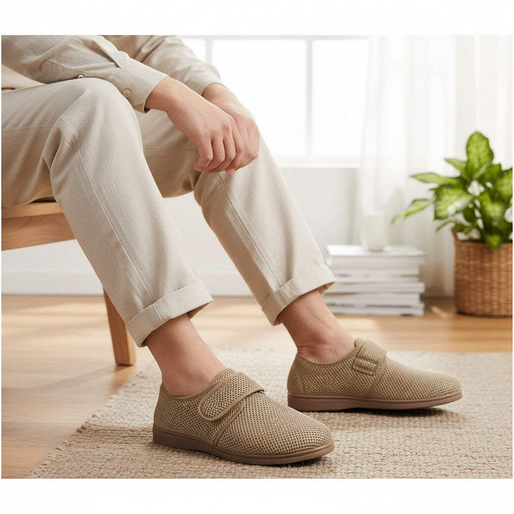 Zapatillas Selquir Rejilla Velcro 720 Tostado - imagen 2