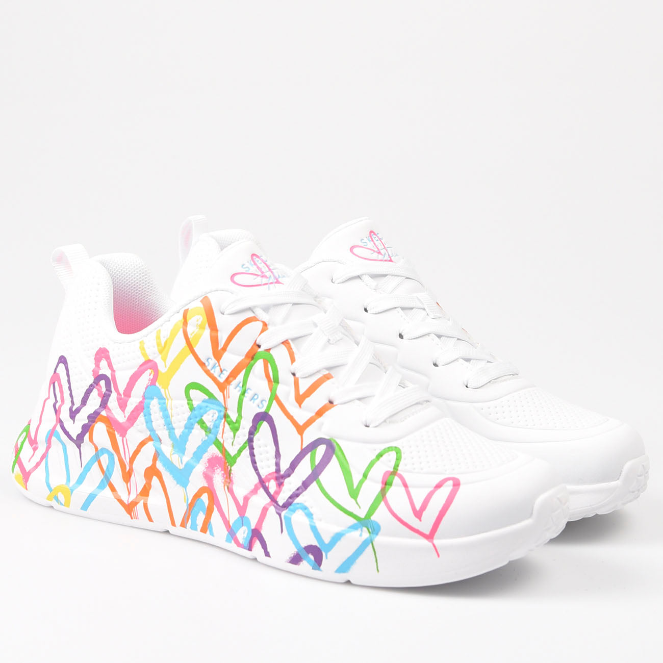 Zapatillas Skechers JGoldcrown: Uno Lite - Heart of Hearts 177977 Blanco - imagen 2