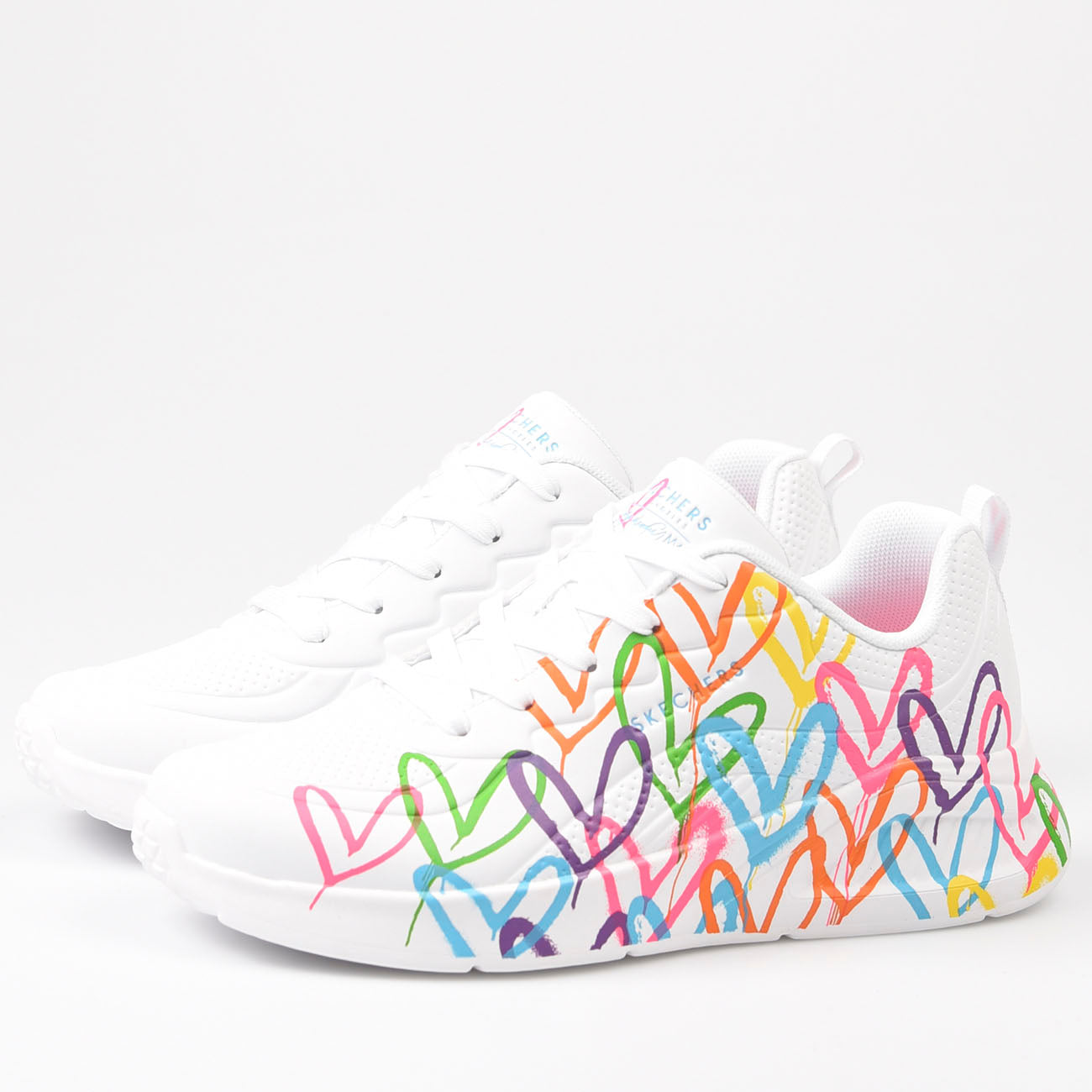 Zapatillas Skechers JGoldcrown: Uno Lite - Heart of Hearts 177977 Blanco - imagen 3