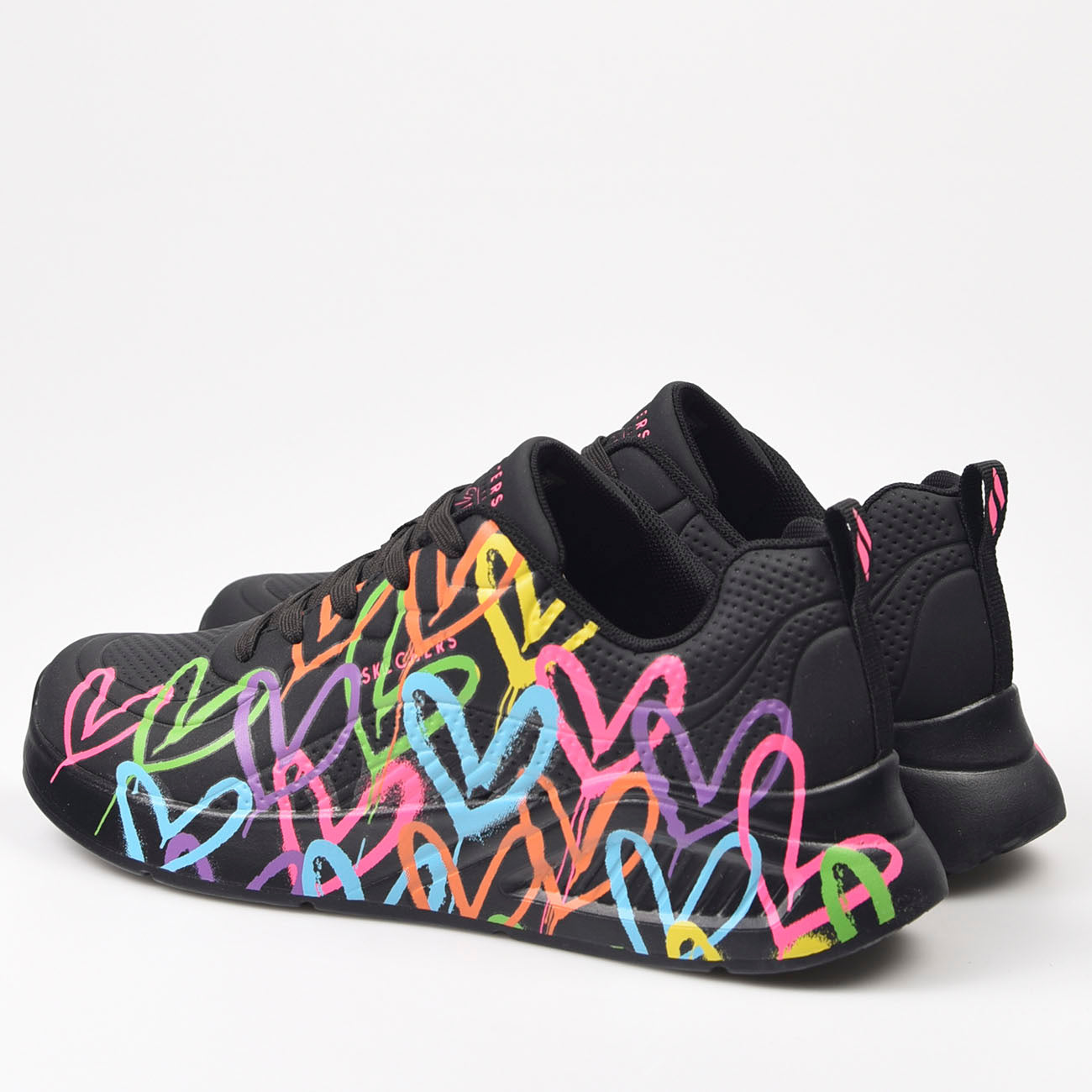 Zapatillas Skechers JGoldcrown: Uno Lite - Heart of Hearts 177977 Negro - imagen 4