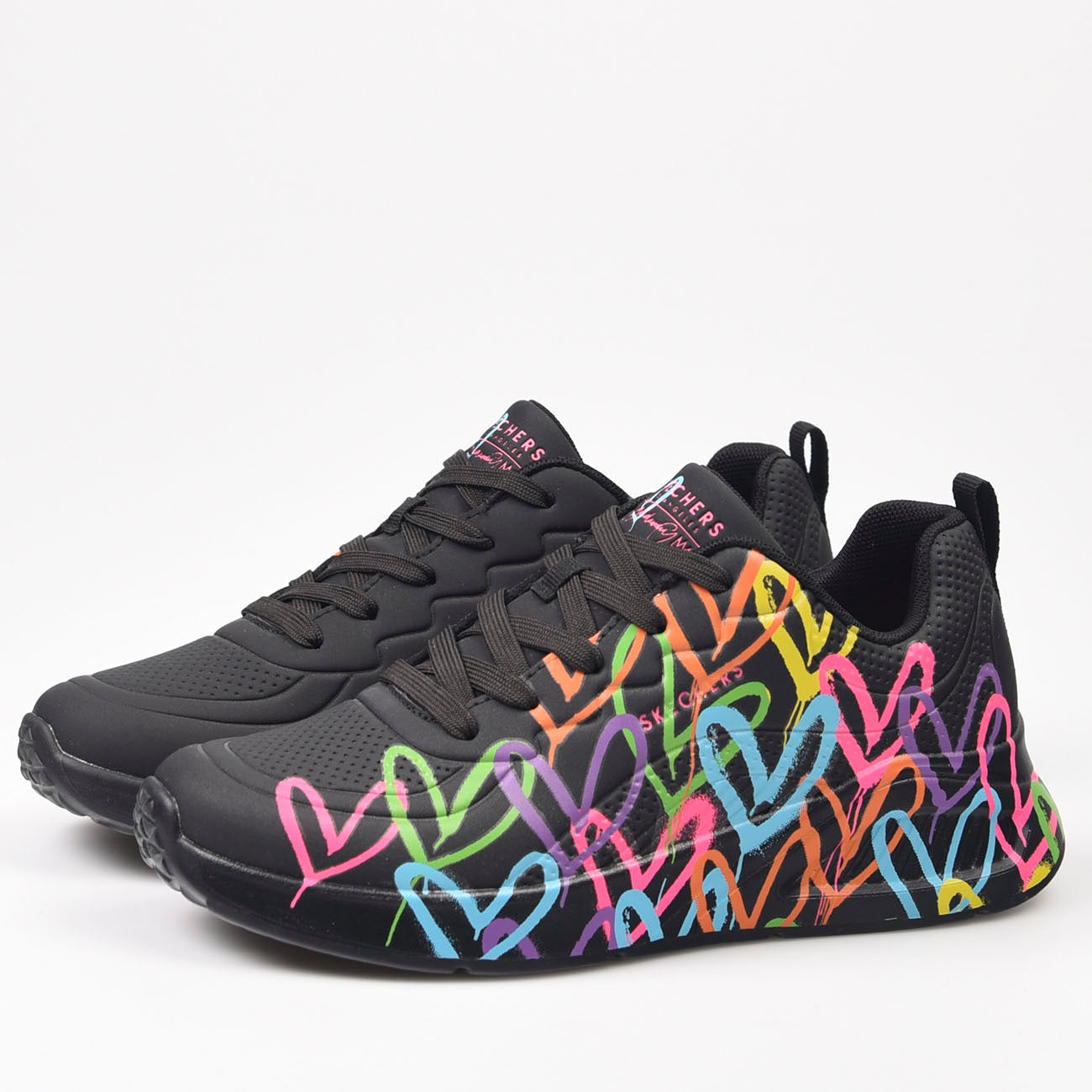 Zapatillas Skechers JGoldcrown: Uno Lite - Heart of Hearts 177977 Negro - imagen 3