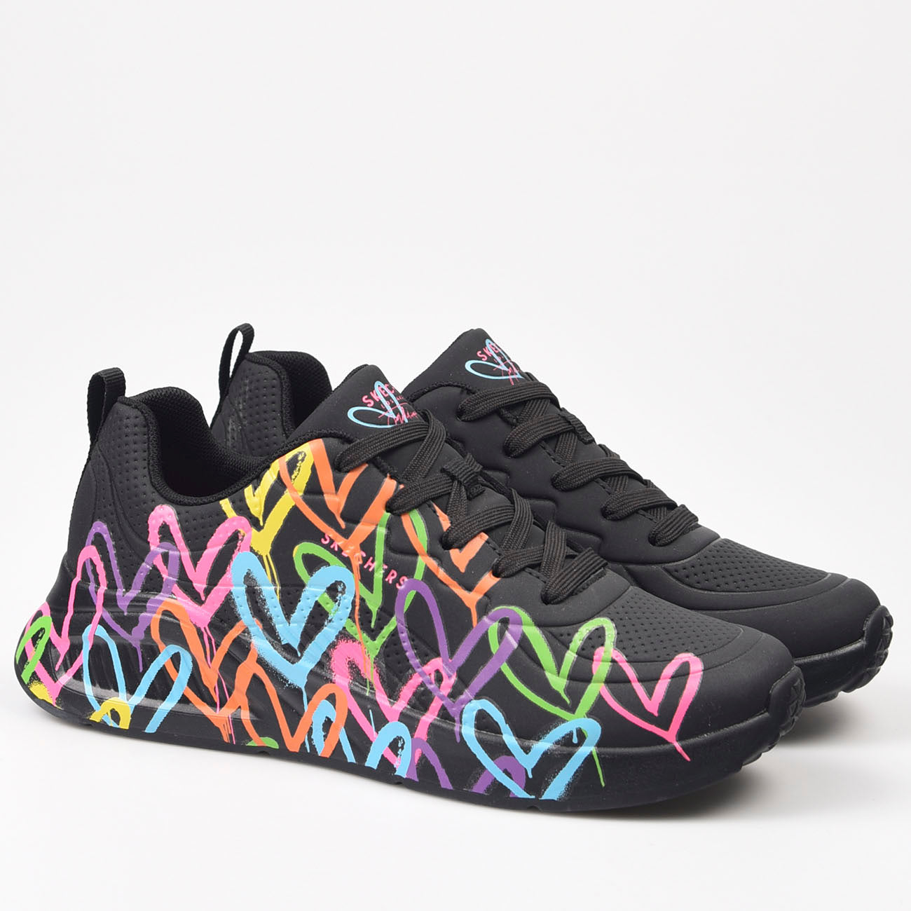Zapatillas Skechers JGoldcrown: Uno Lite - Heart of Hearts 177977 Negro - imagen 2