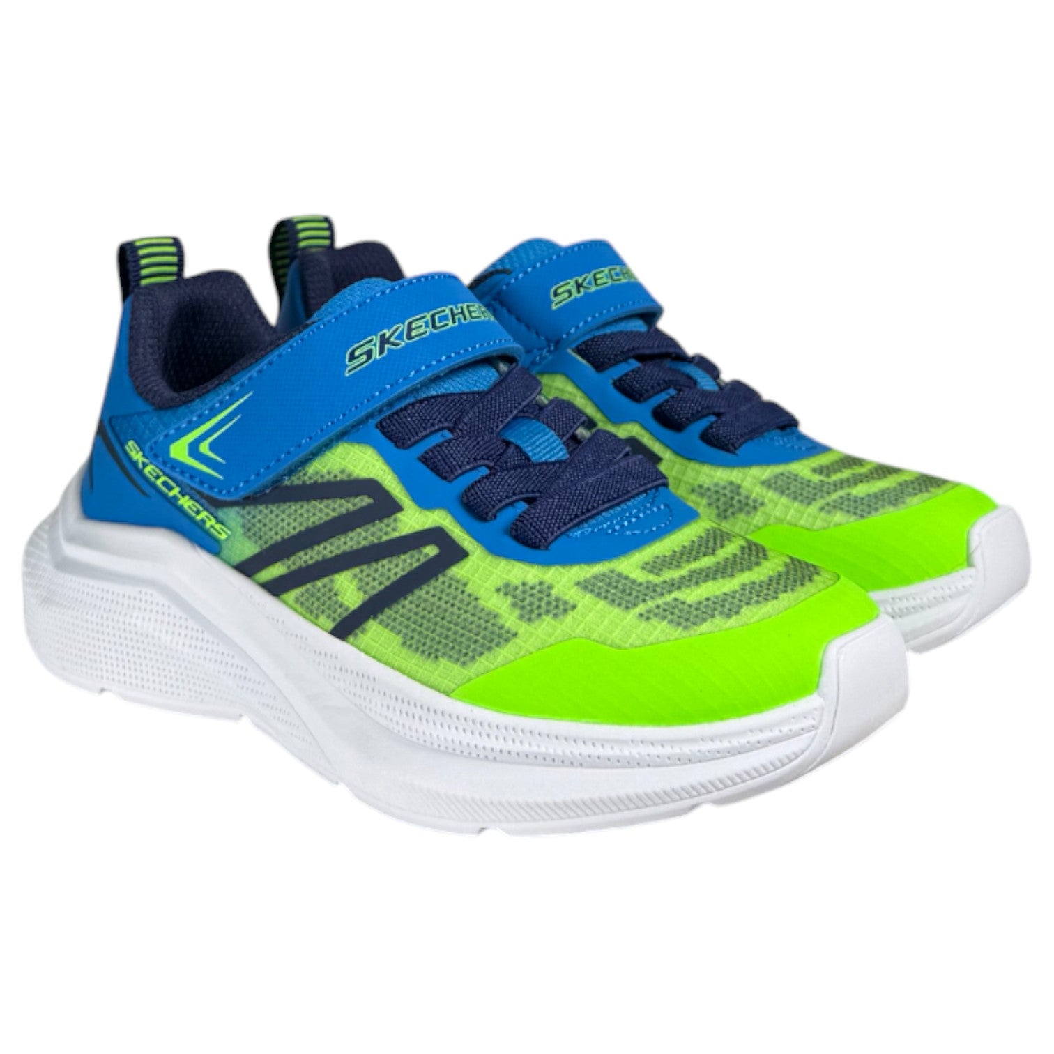 Zapatillas Skechers Microspec Velocity 404125L Lima Azul - imagen 3