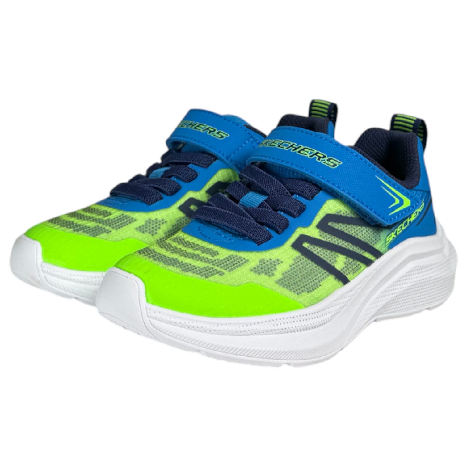 Zapatillas Skechers Microspec Velocity 404125L Lima Azul - imagen 4