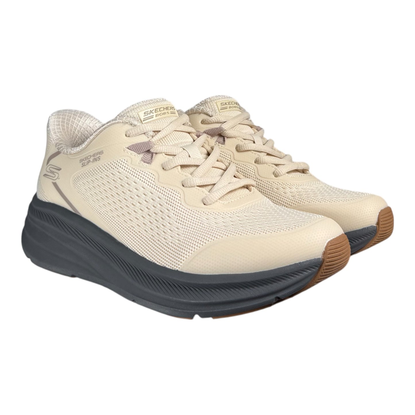 Zapatillas Skechers Slip-ins: BOBS Sport Skillz - Too Essential 117756 Natural Gris - imagen 3