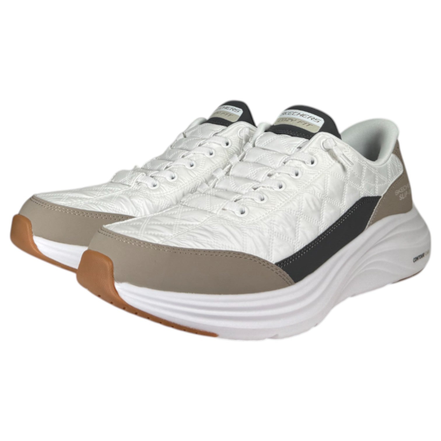 Zapatillas Skechers Slip-ins: Contour Foam - Cozy Fit 232619 Blanco Taupe - imagen 3