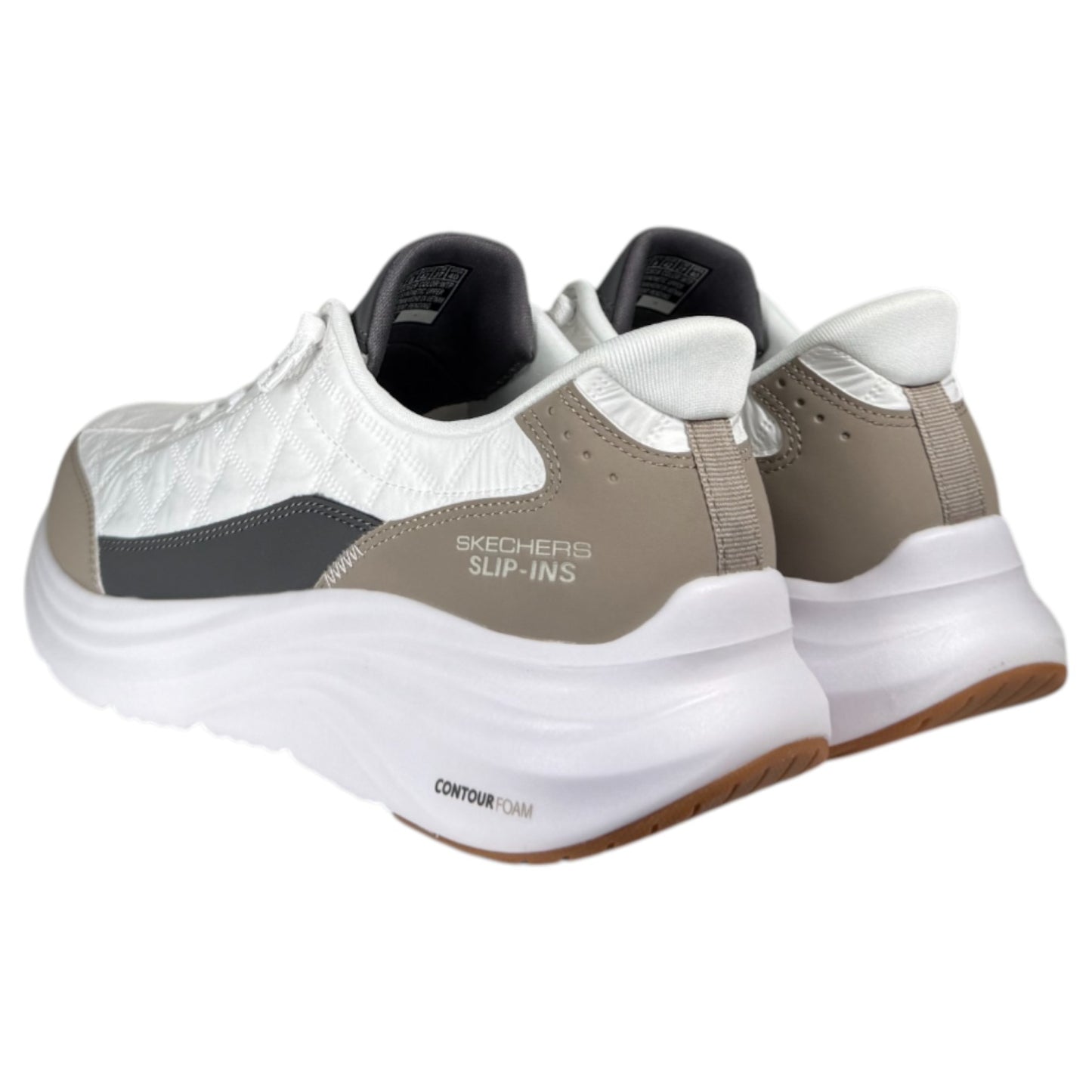 Zapatillas Skechers Slip-ins: Contour Foam - Cozy Fit 232619 Blanco Taupe - imagen 4