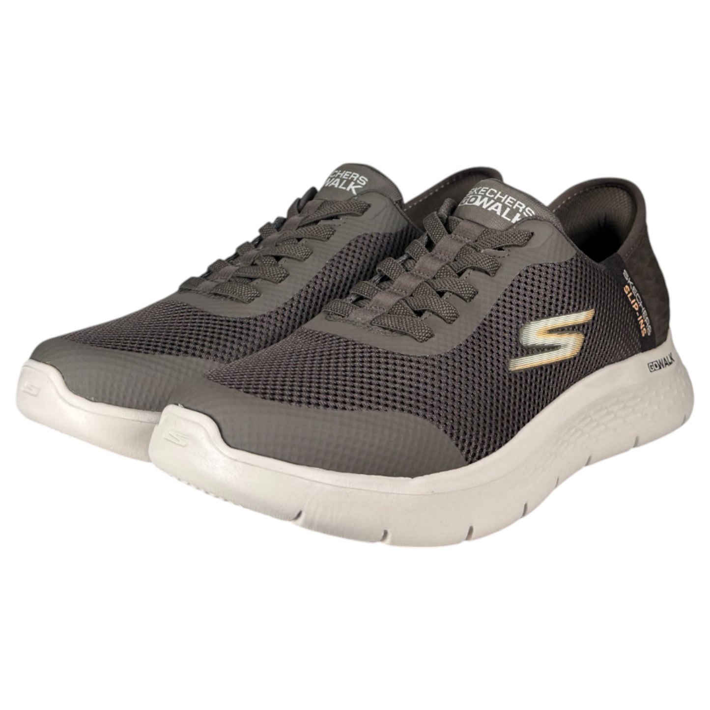 Zapatillas Skechers Slip-ins GO WALK Flex - Hands Up 216324 Marrón - imagen 3