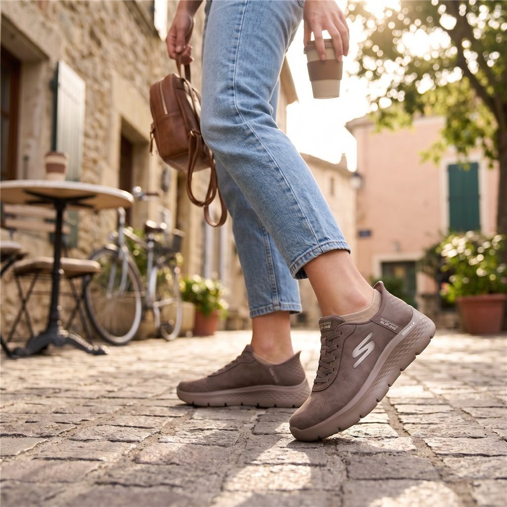 Zapatillas Skechers Slip-ins: GO WALK Flex - Mali 124837 Marrón - imagen 2