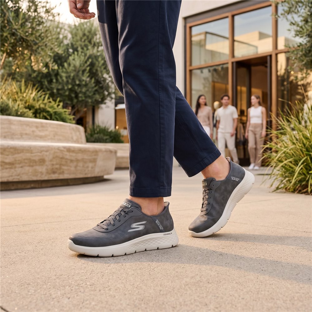 Zapatillas Skechers Slip-ins: GO WALK Flex - Smooth Motion 216326 Gris - imagen 2