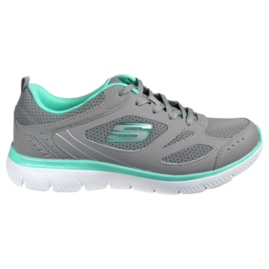 Zapatillas Skechers Summits - Suited 12982 Gris Turquesa - imagen 1